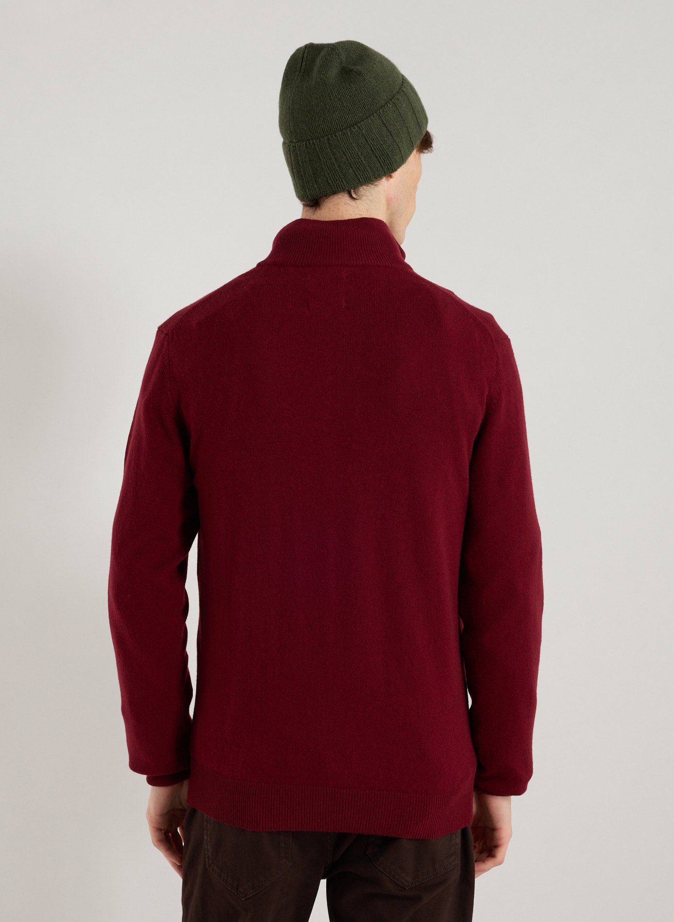 Pull col montant en laine GANT Rouge