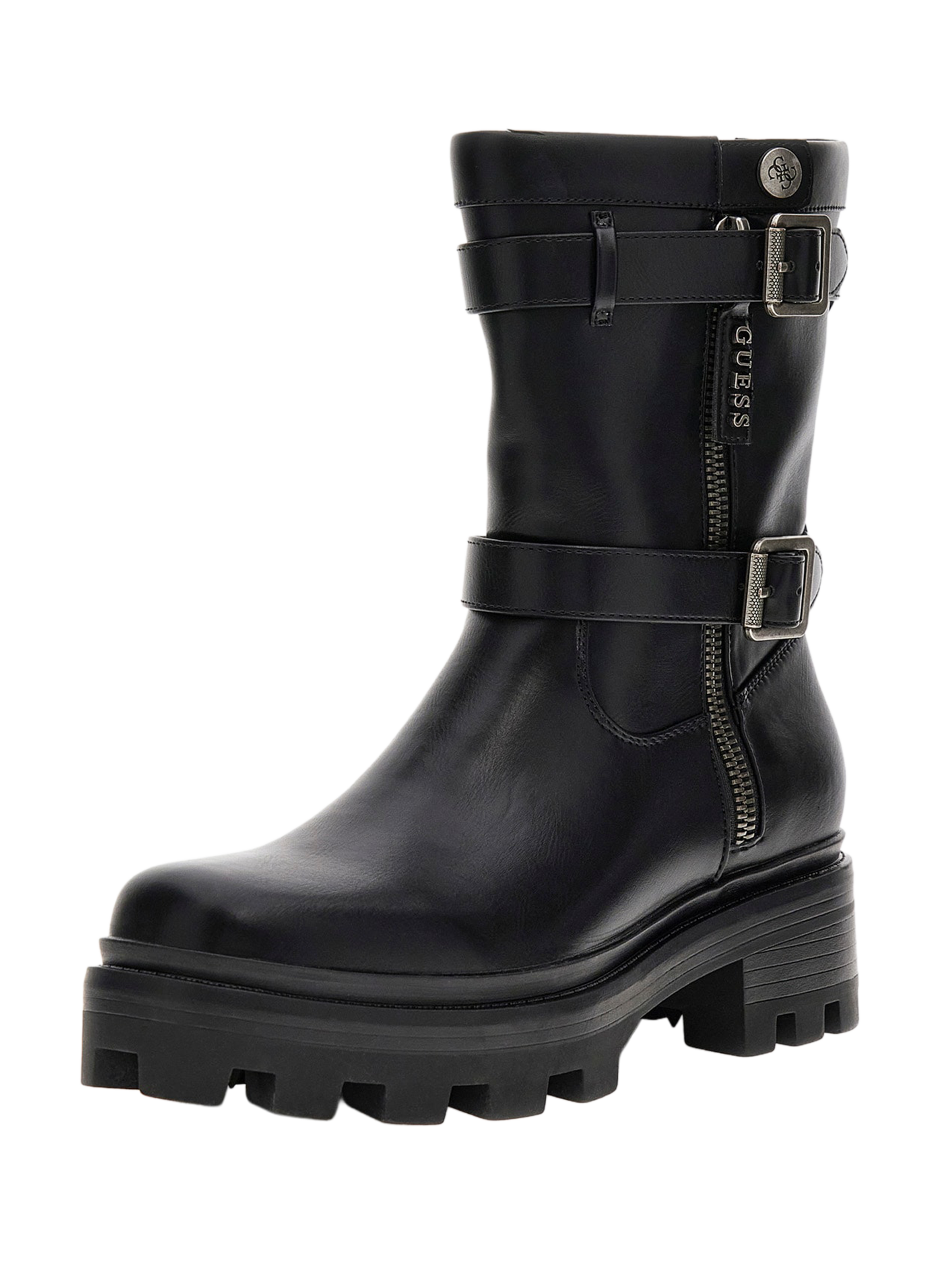 Lynden ankle boots with side buckles GUESS Black