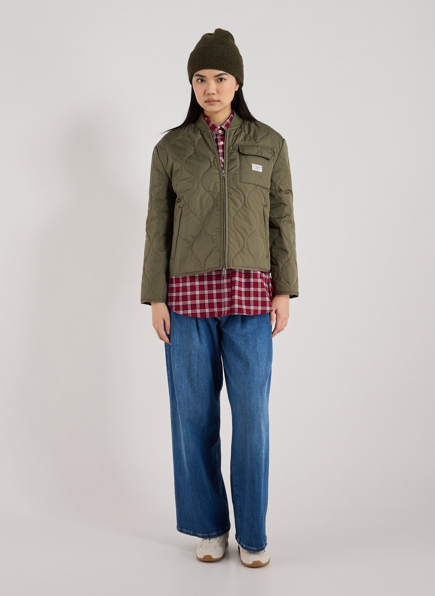 Ribbed hat in wool and alpaca blend SAMSOE SAMSOE Green