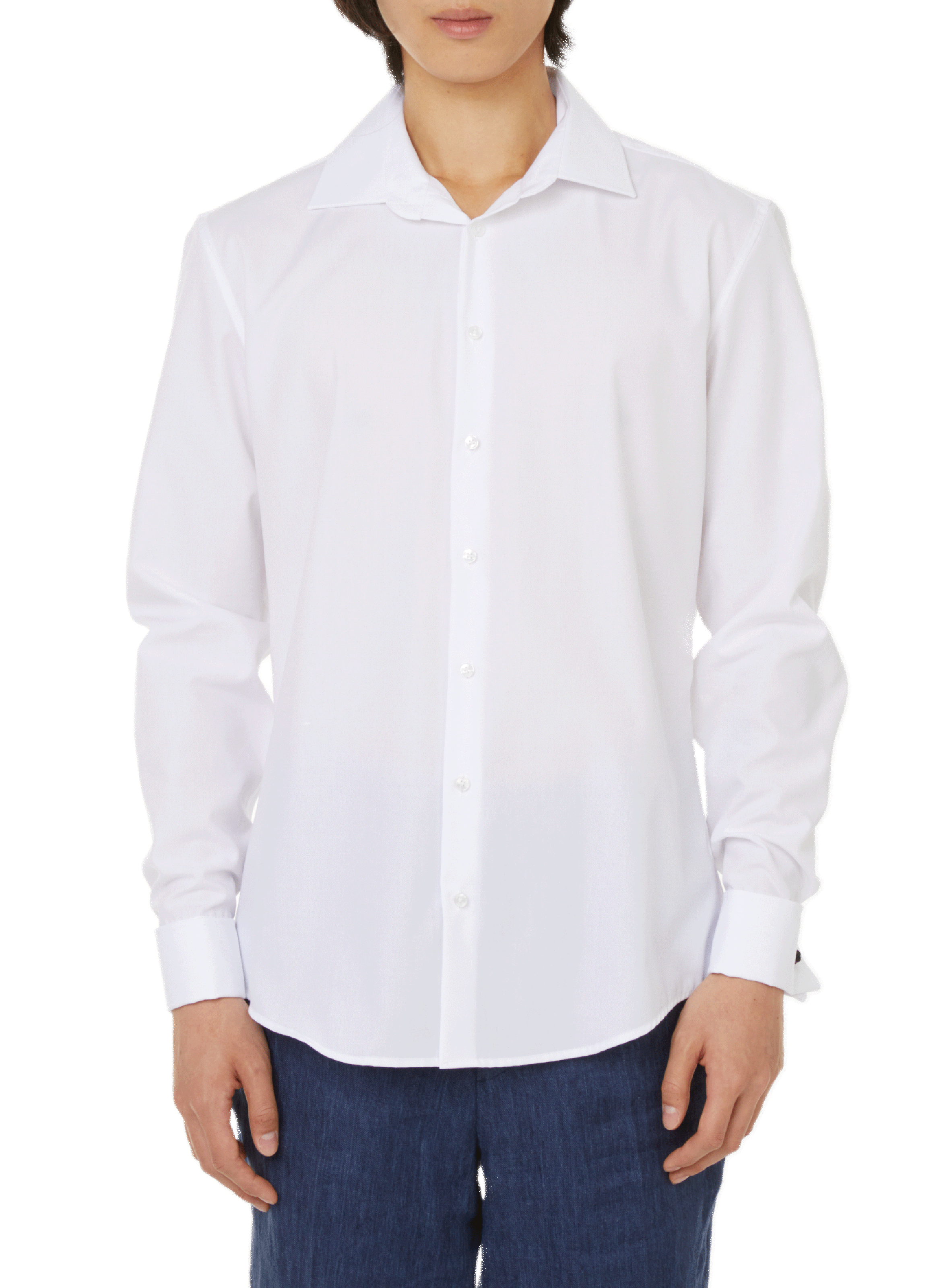 SEIDENSTICKER Chemise slim en coton Blanc