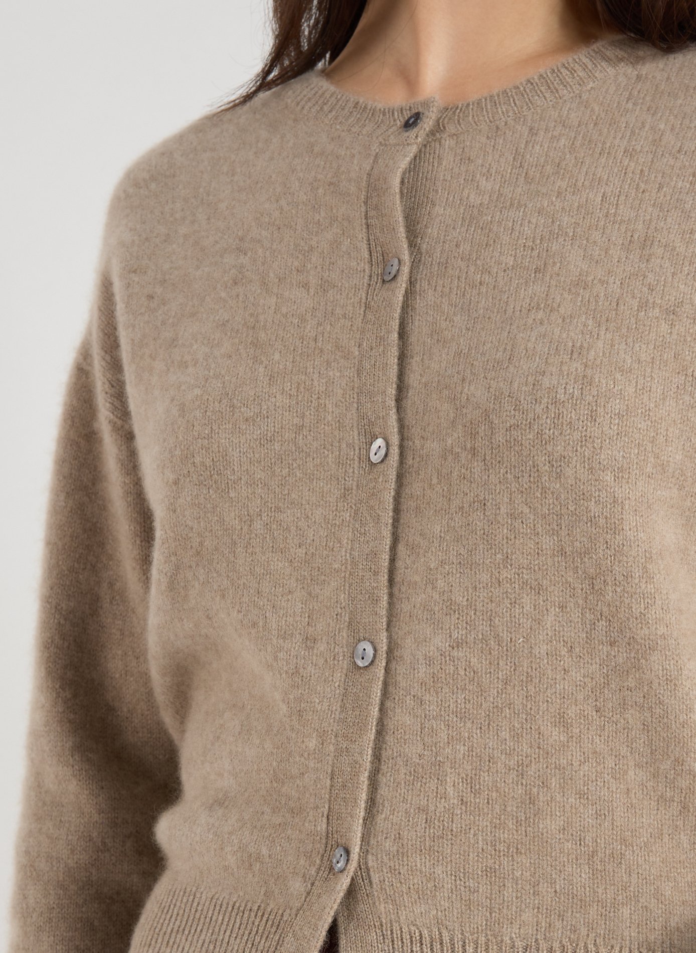 Cashmere Coco Cardigan ALMADA Beige