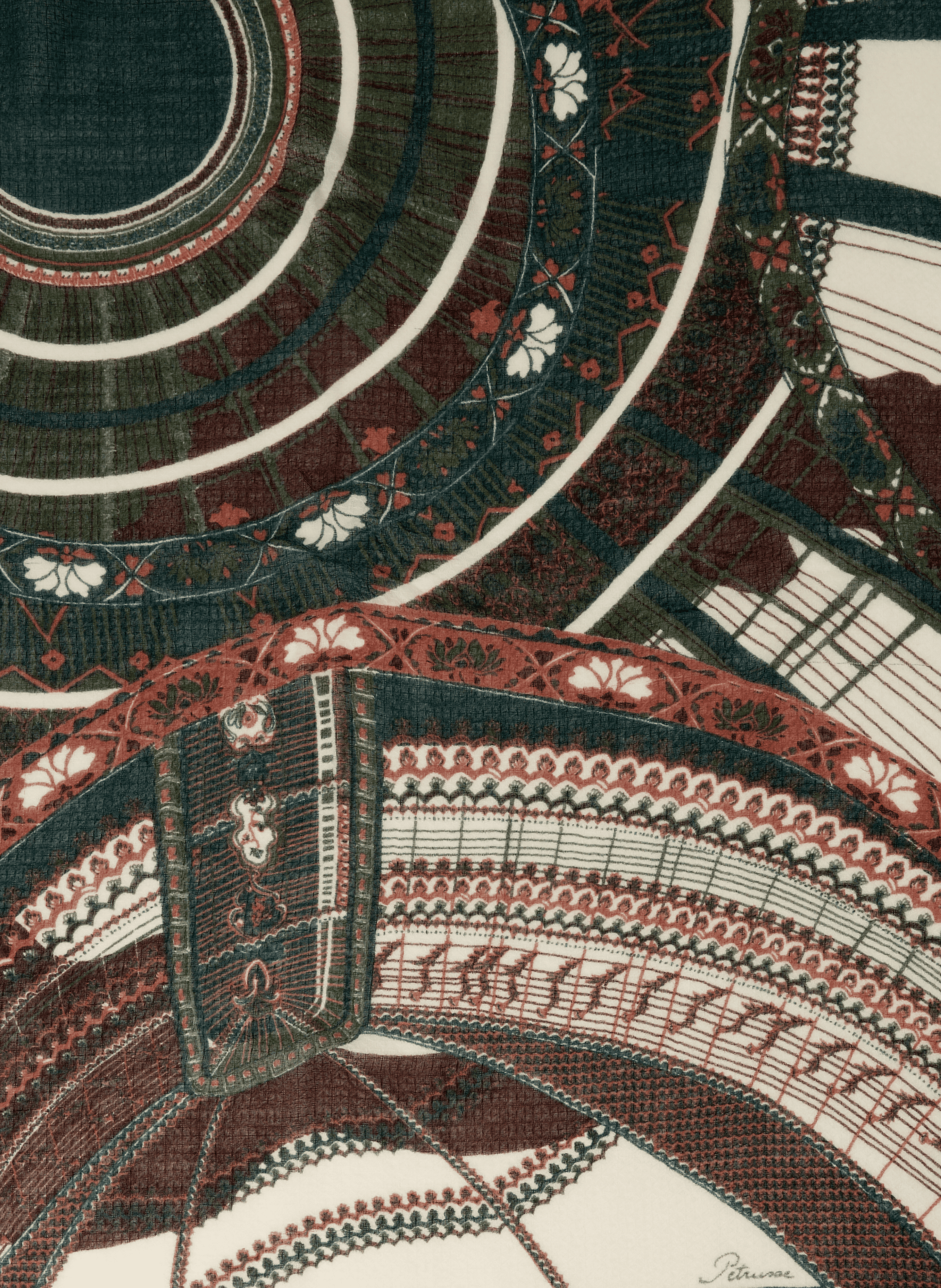 Wool Parisian Scarf PETRUSSE Multicolour