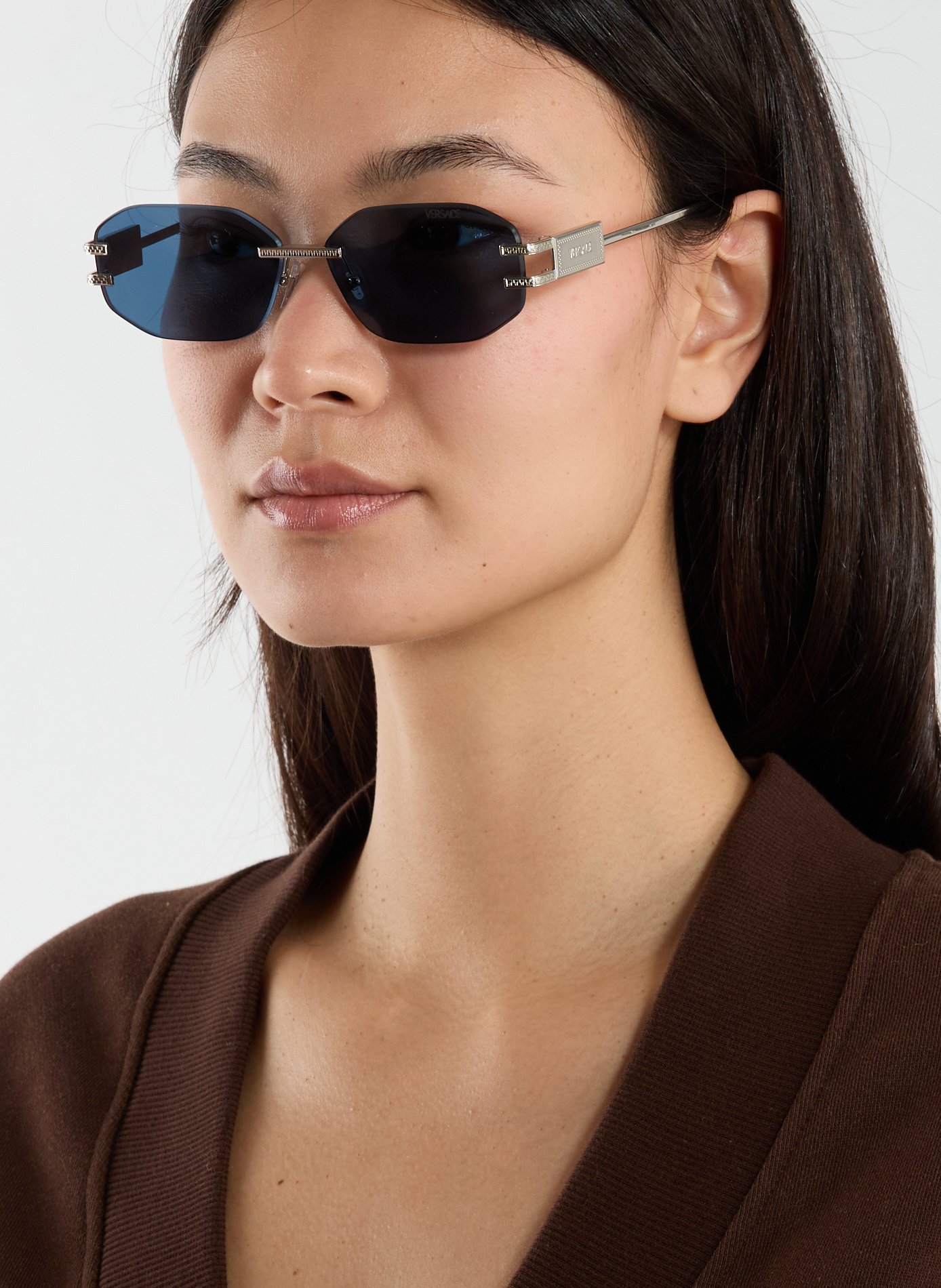 Lunettes de soleil en métal VERSACE Multicolore