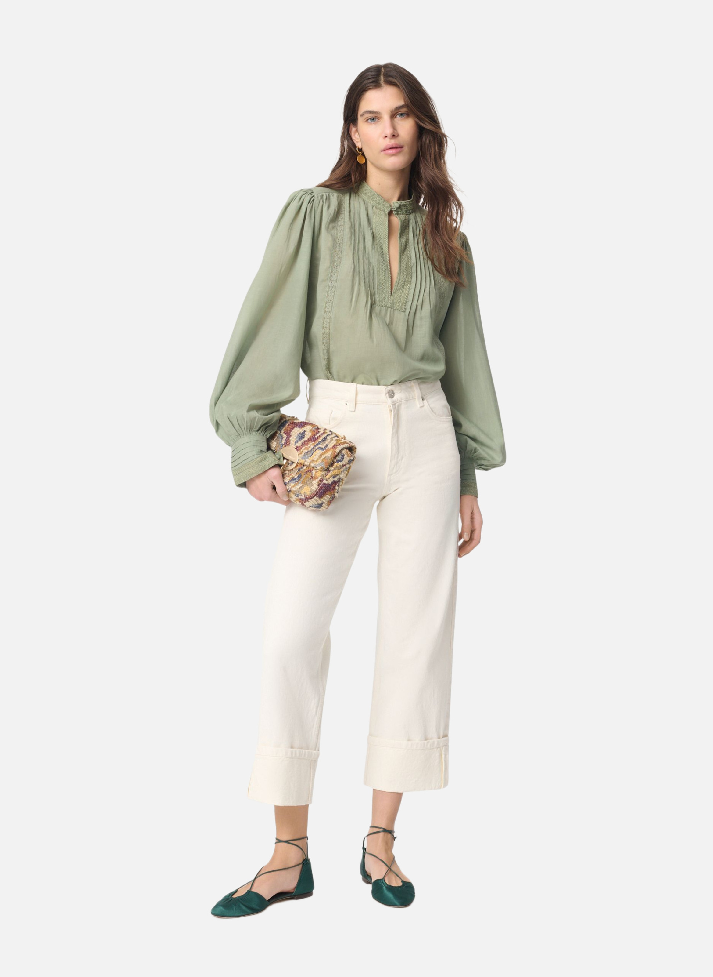Blouse gania VANESSA BRUNO Vert