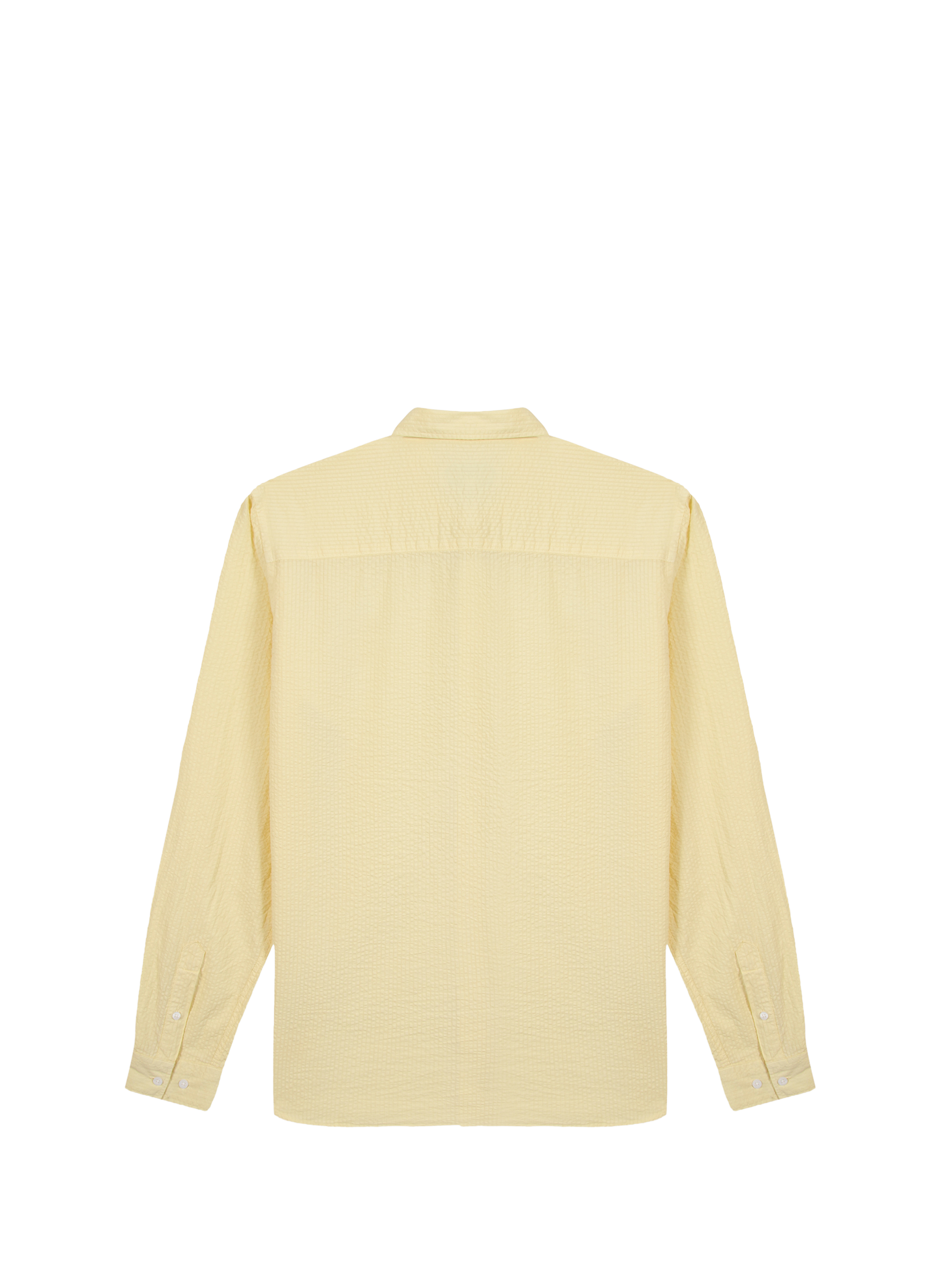 Chemise Malesherbes droite en gaze de coton MAISON LABICHE Jaune