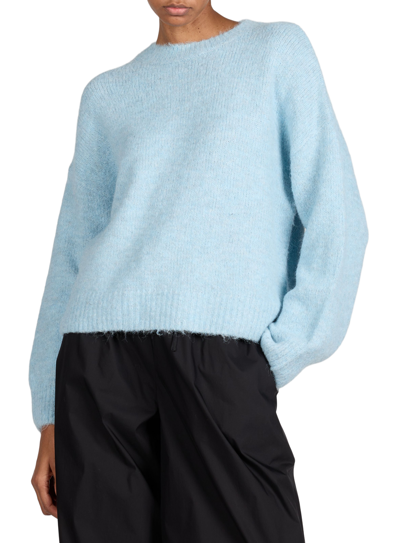 Oversized wool blend sweater OBJECT Blue