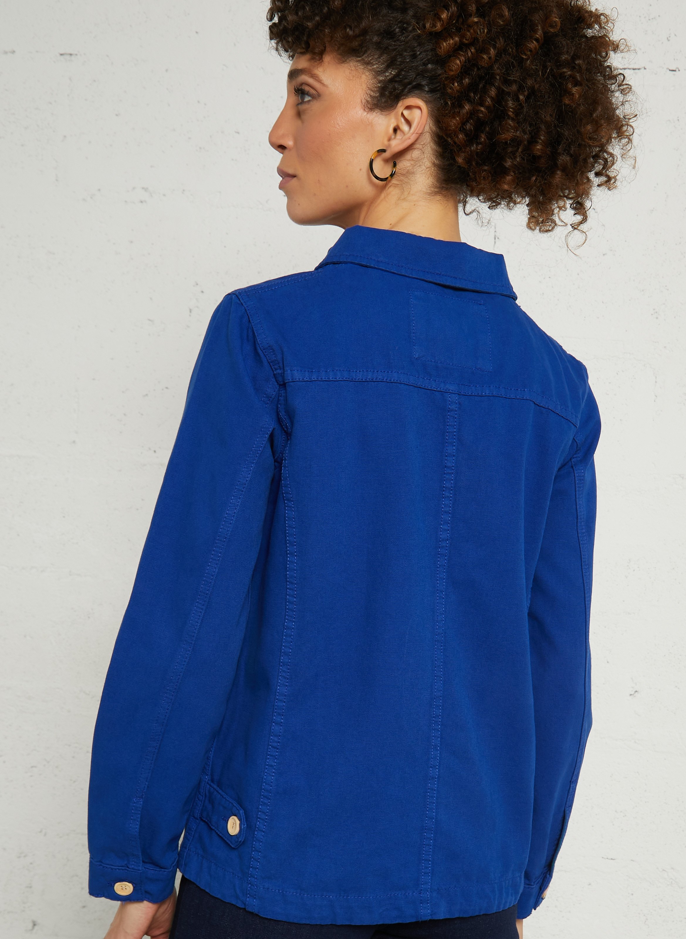 Veste pêcheur droite en coton ARMOR-LUX Bleu