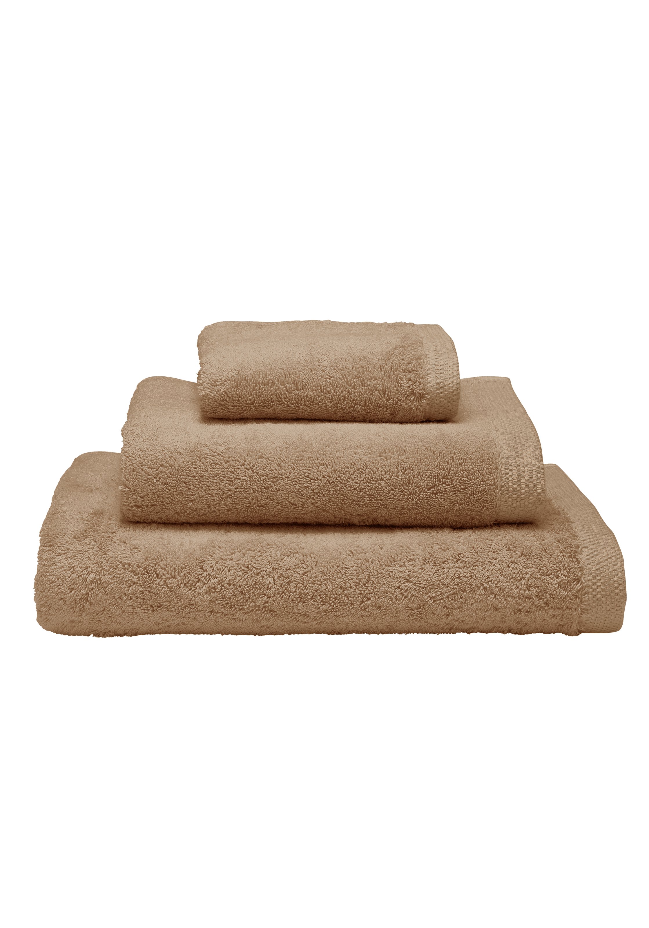 Gant de toilette uni en coton biologique, essentiel ALEXANDRE TURPAULT Marron