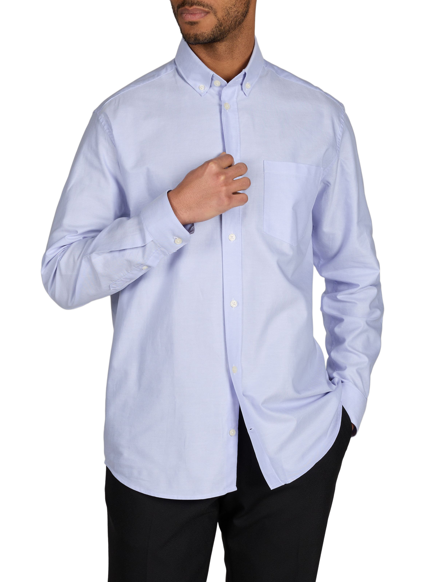 Straight Hox cotton shirt AU PRINTEMPS PARIS Blue