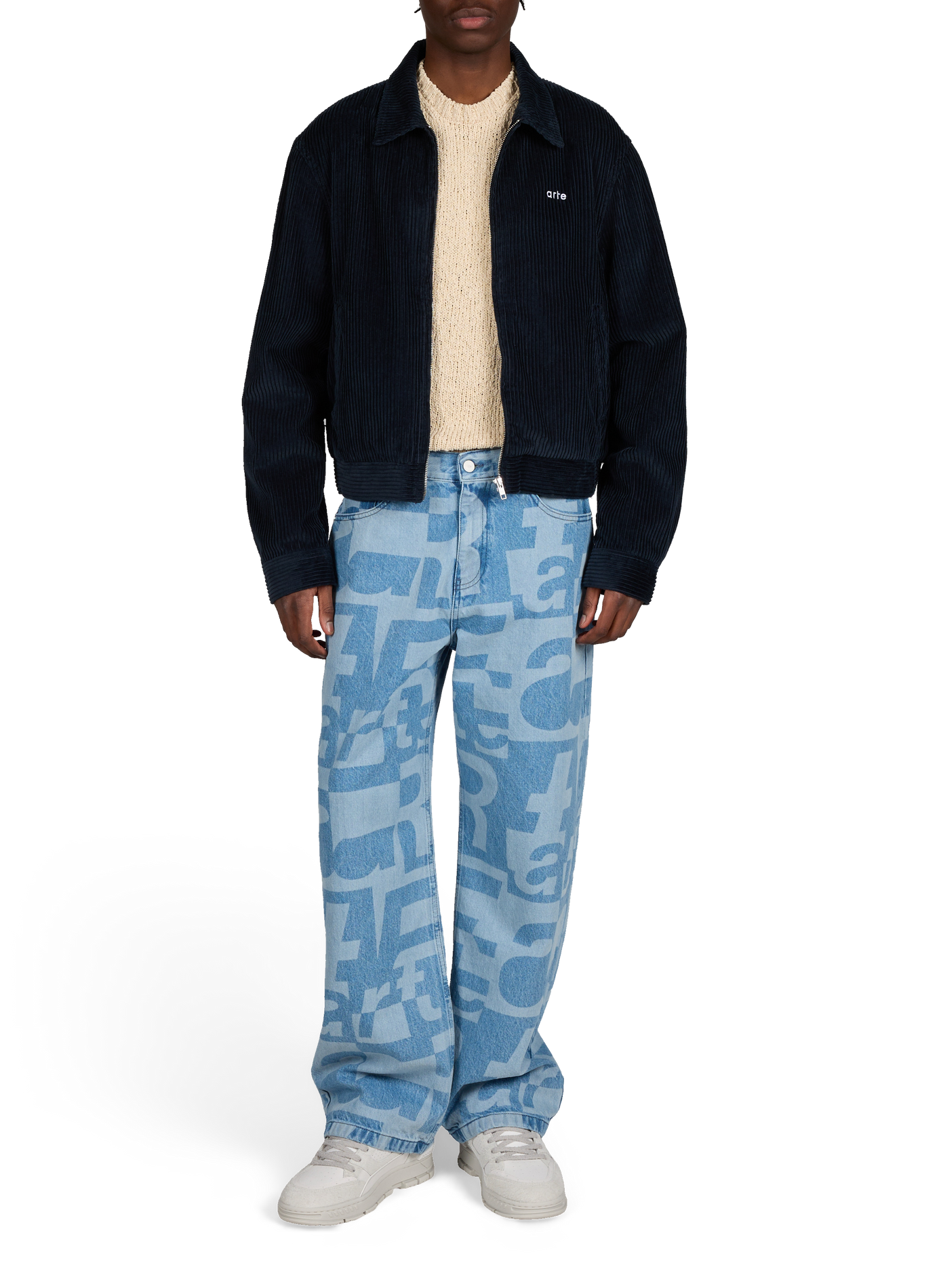 Corduroy cotton jacket ARTE ANTWERP Blue