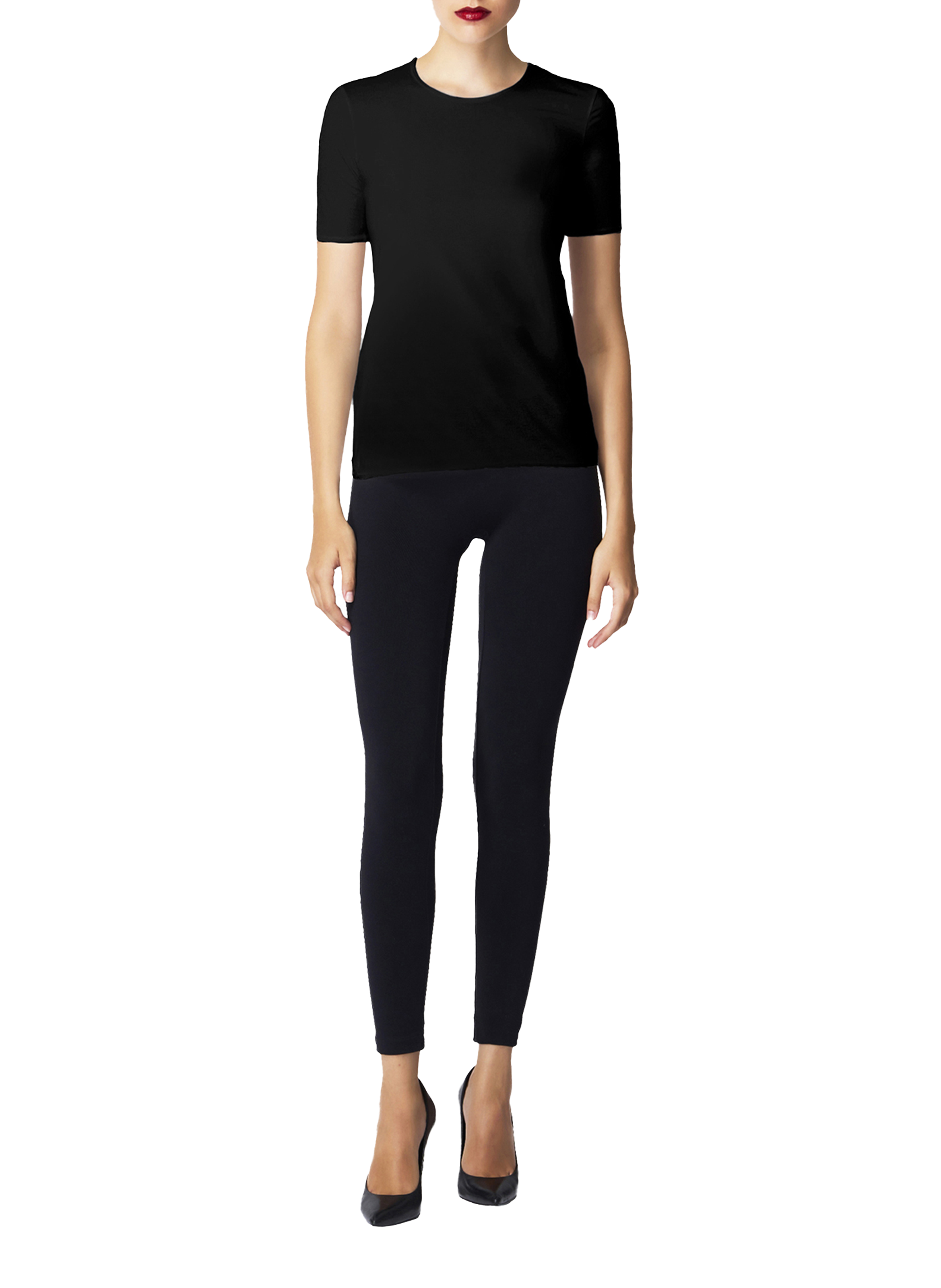 T-shirt manches courtes Pure WOLFORD Noir