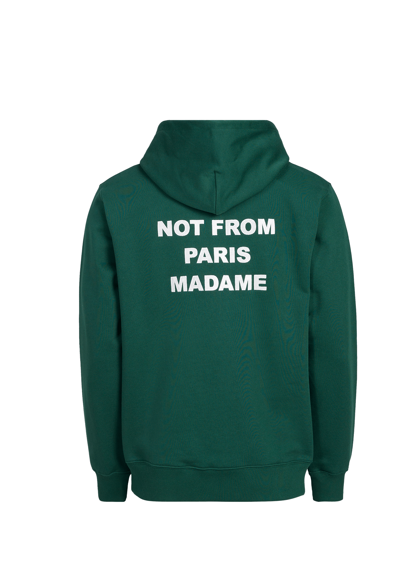 Felpa oversize con slogan in cotone felpato DROLE DE MONSIEUR Verde
