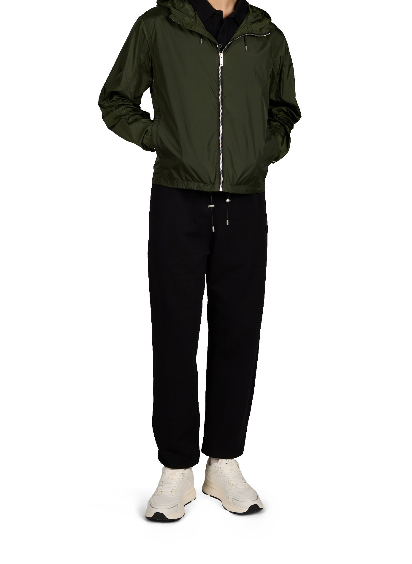 Veste fine coupe-vent à capuche unie CANADA GOOSE Kaki