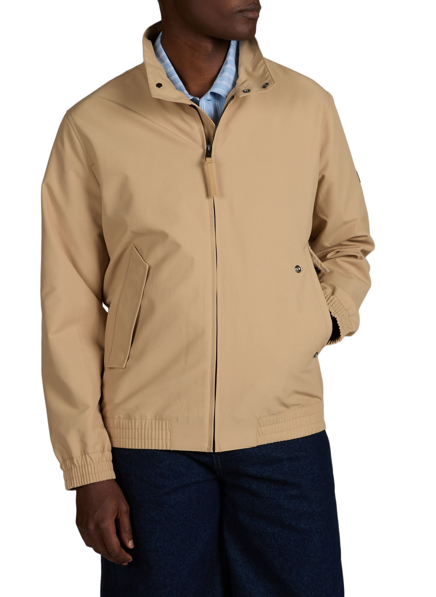 Veste courte Harrington en sergé déperlant AIGLE Beige
