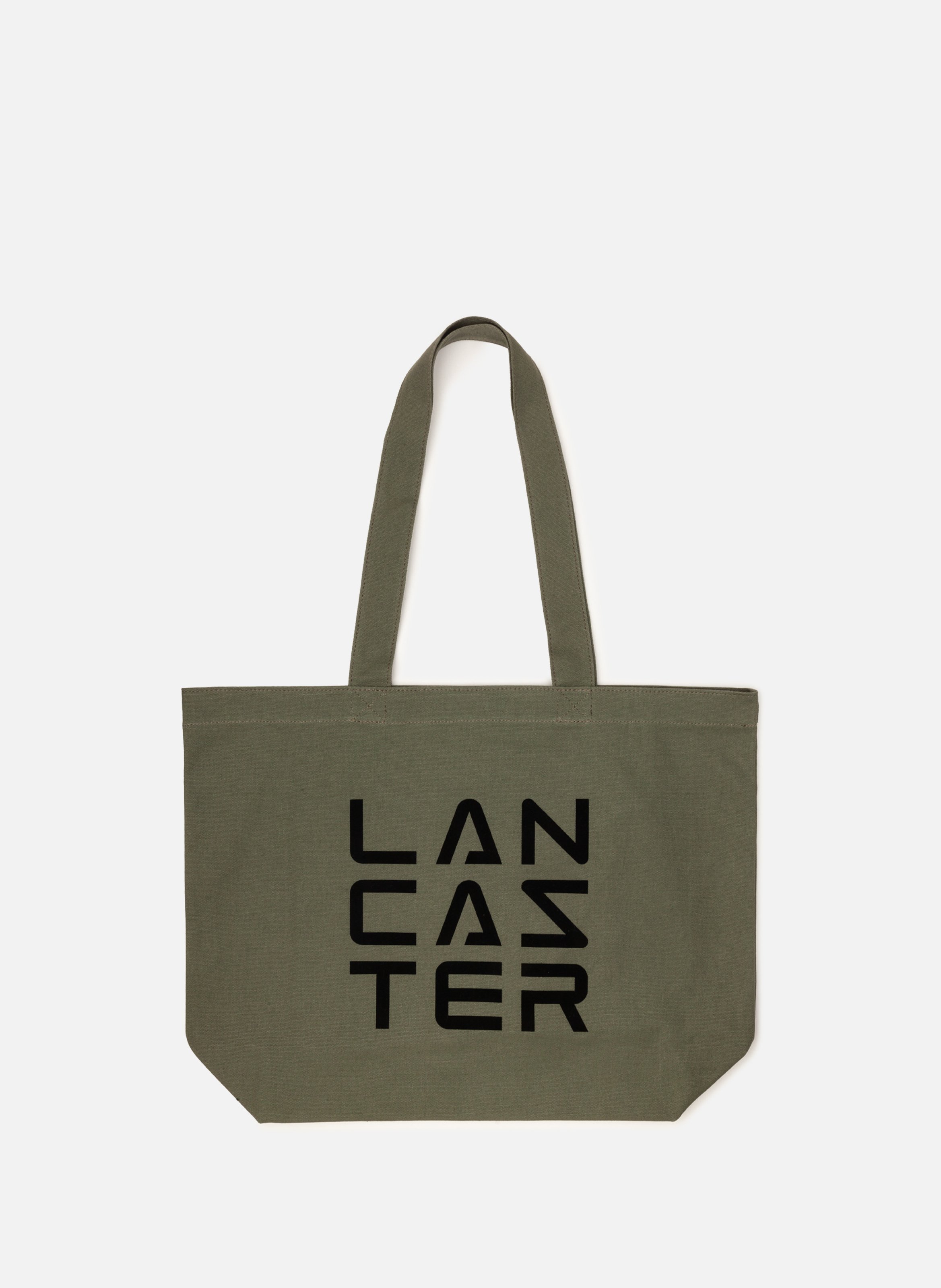 Sac cabas épaule - tote bag 3 lines LANCASTER Kaki