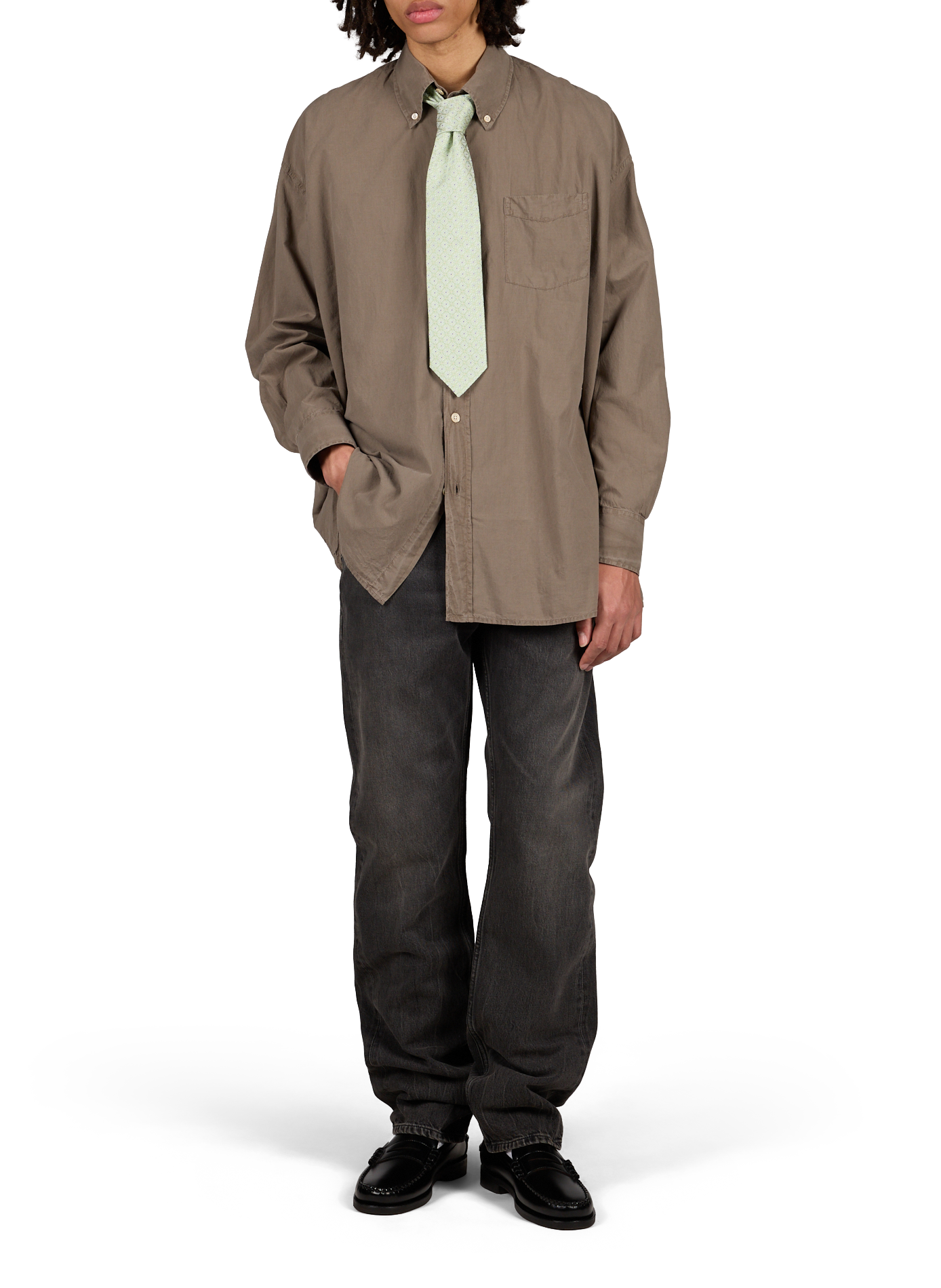 Straight cotton jeans OUR LEGACY Grey