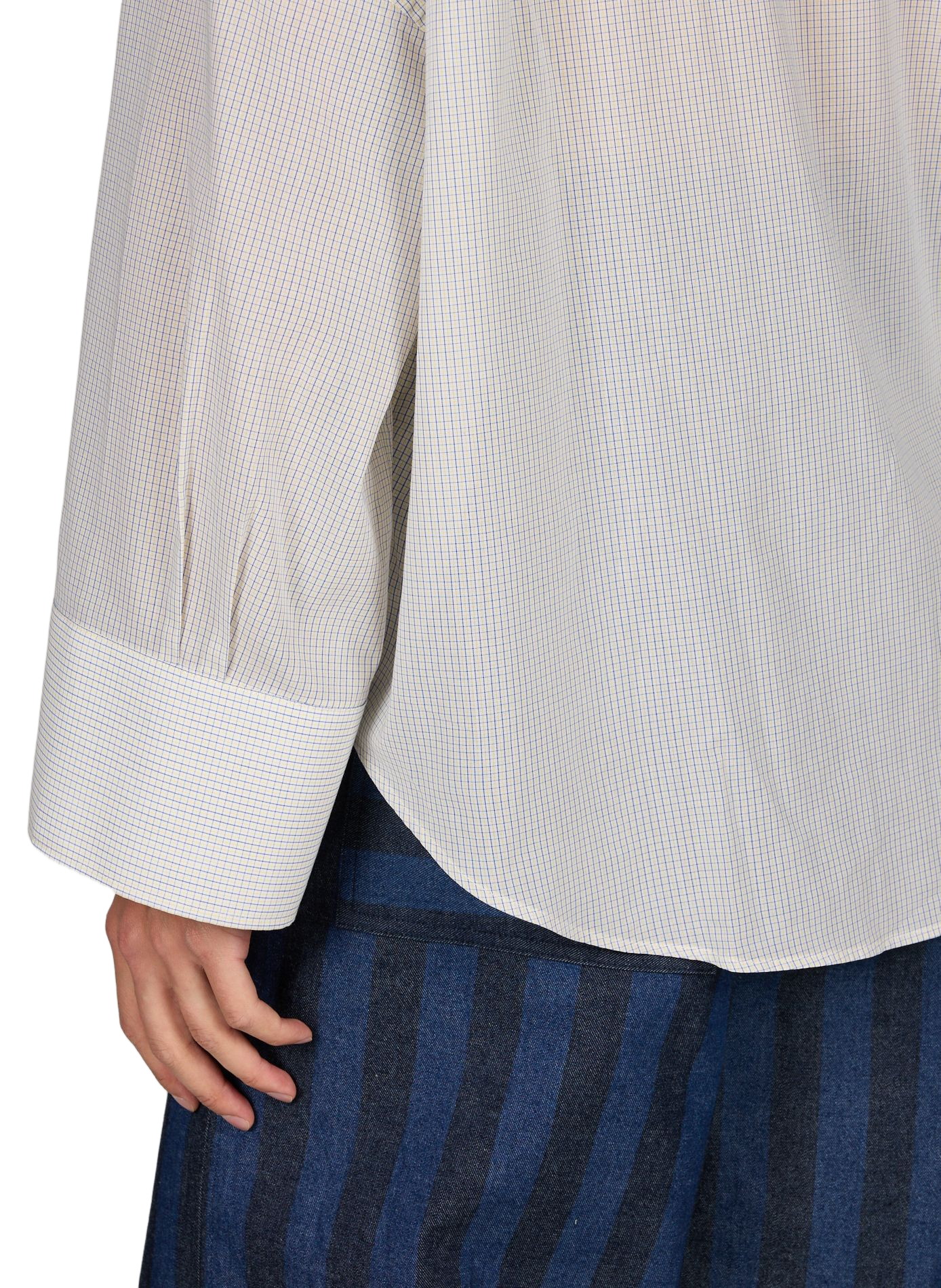 Chemise ample à carreaux en coton RENÈ Multicolore