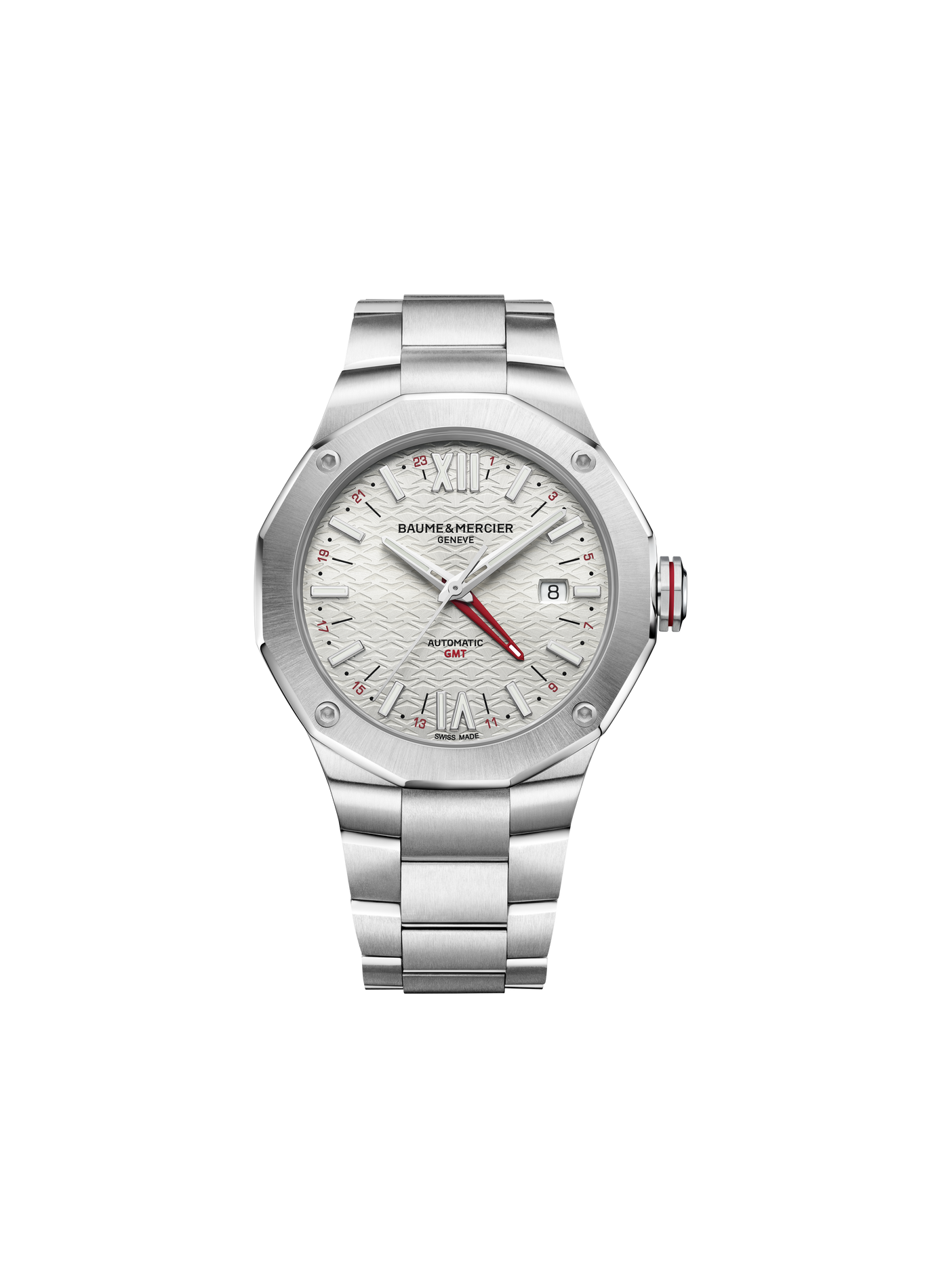Montre automatique Riviera en acier inoxydable BAUME & MERCIER Argent