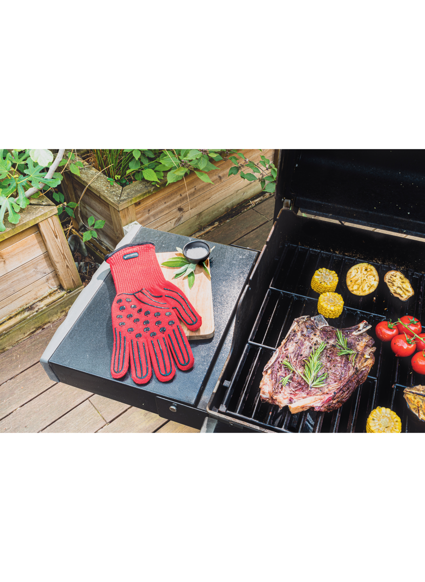 Hitzeschutzhandschuh für Grill oder Ofen MASTRAD Rot