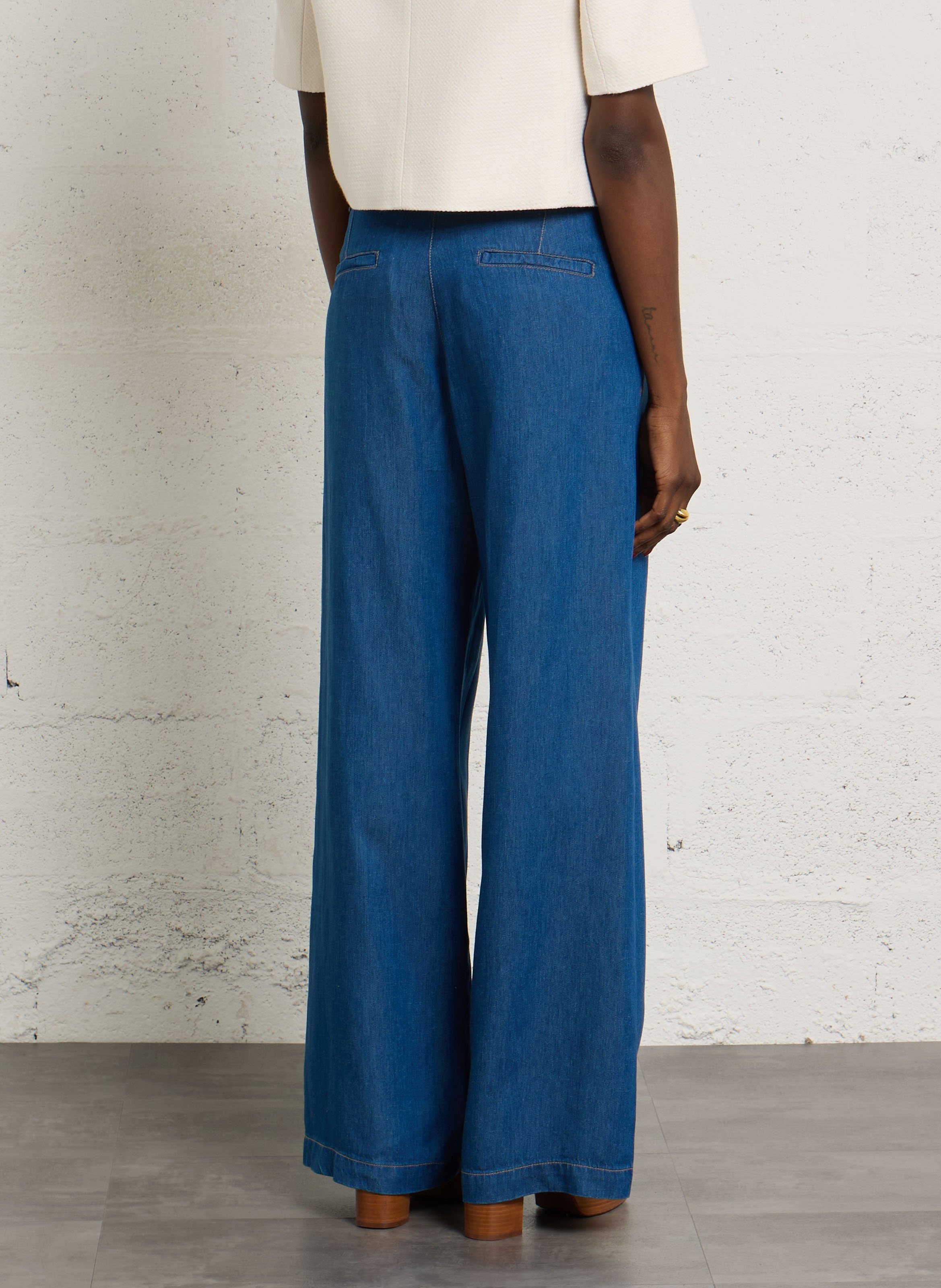 Jean large adele MAISON 123 Bleu