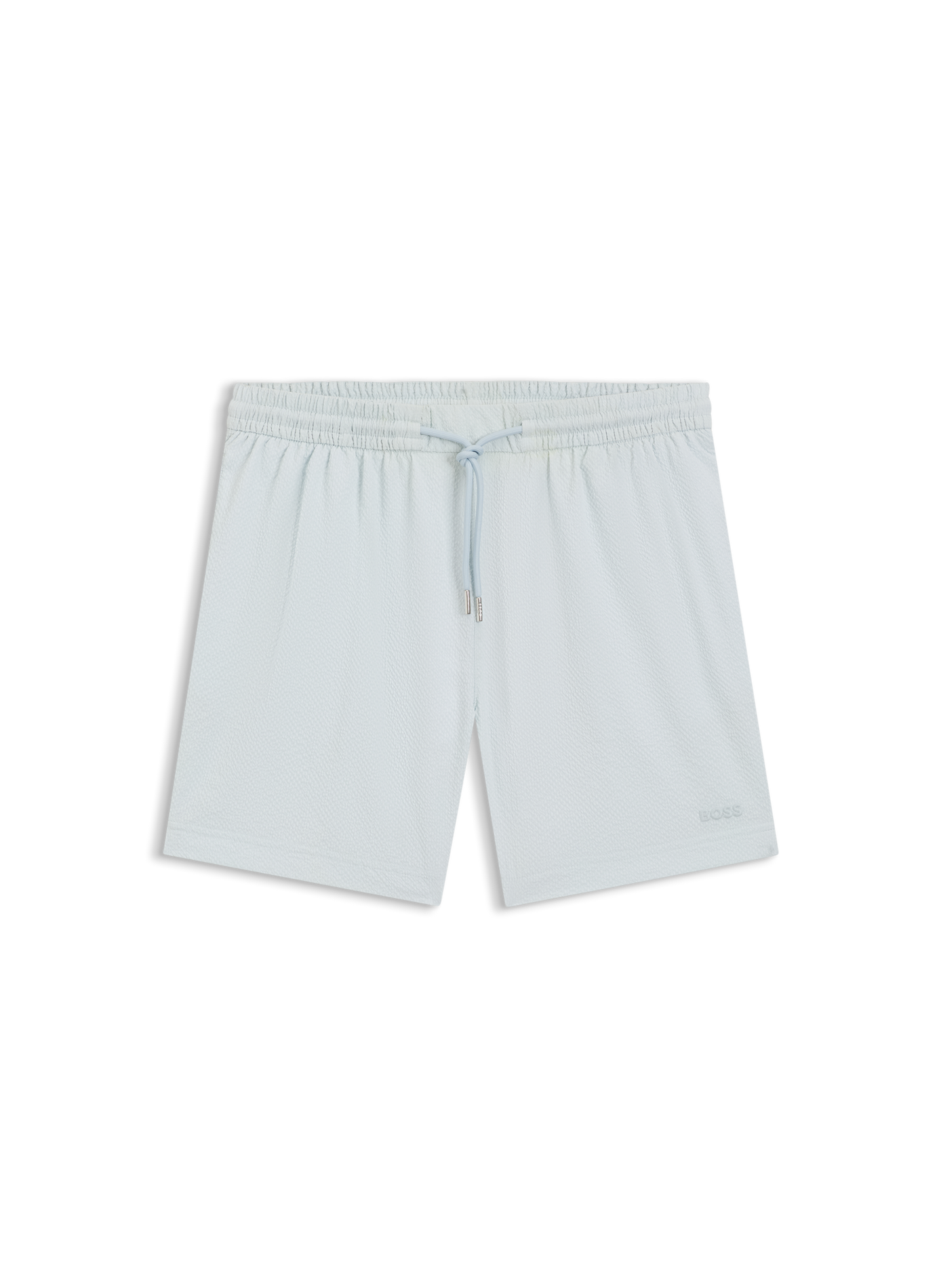 Short de bain texturé à logo brodé  HUGO BOSS Bleu