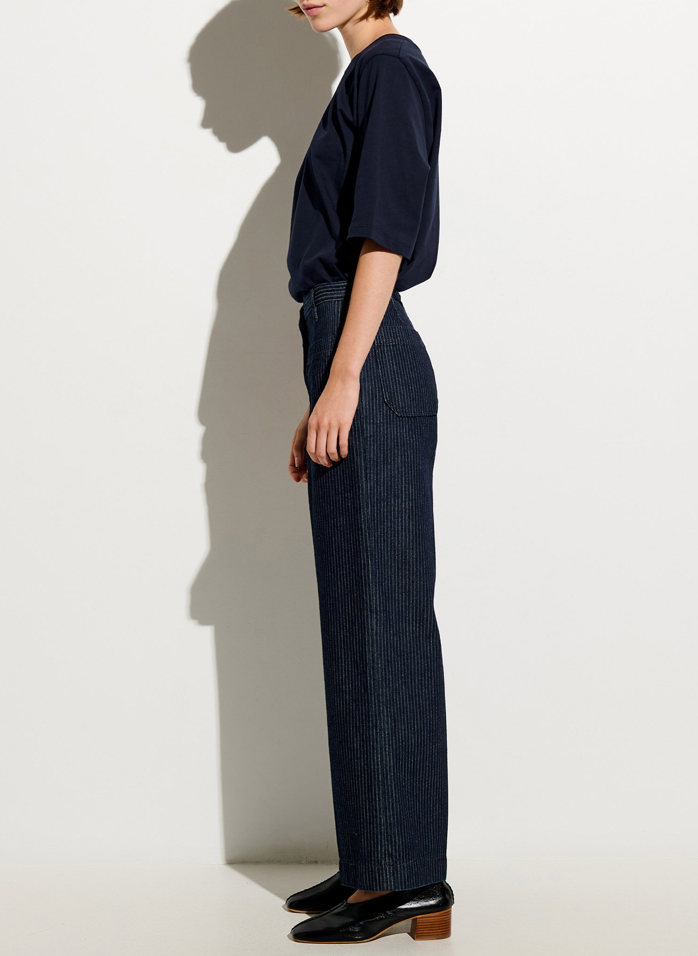 Pantalon droit en coton mélangé aldricks SESSUN Bleu