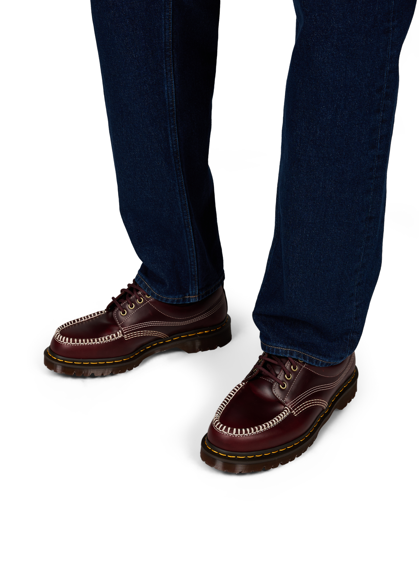 Derbies Lowell en cuir  DR. MARTENS Rouge