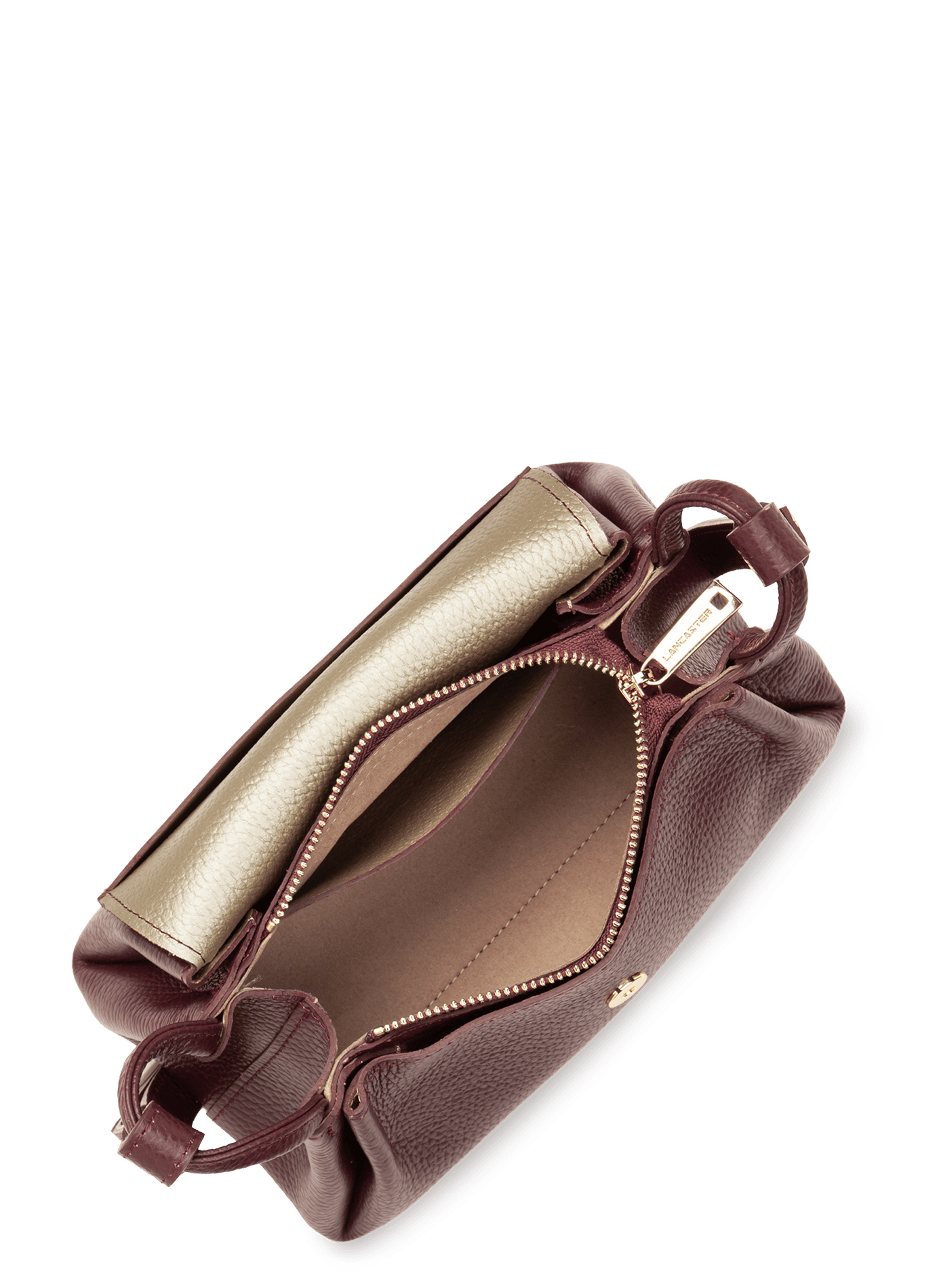 Petit sac trotteur - accordéon double LANCASTER Rouge