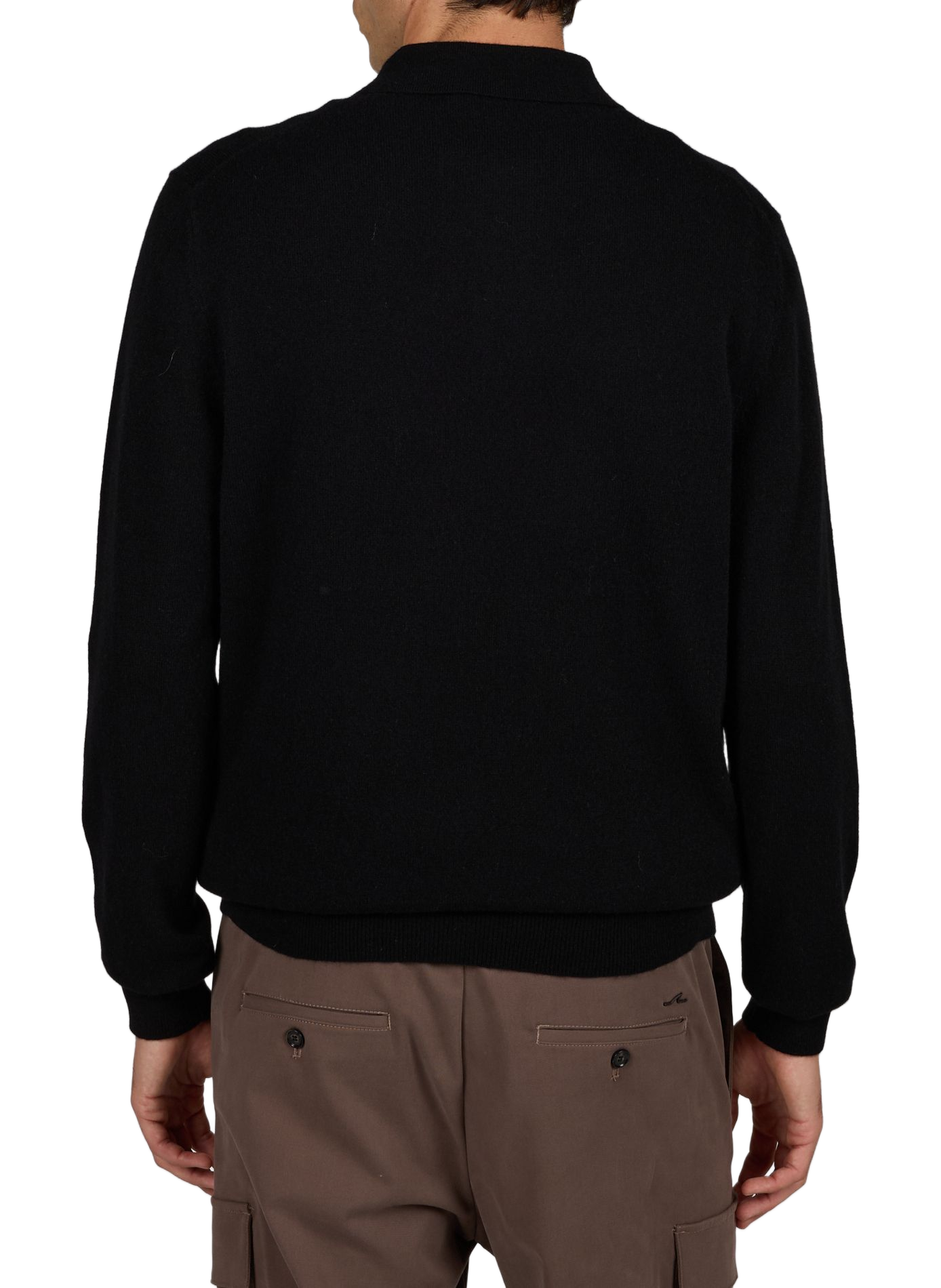 Oversize-Poloshirt aus Kaschmir MAISON LABICHE Schwarz