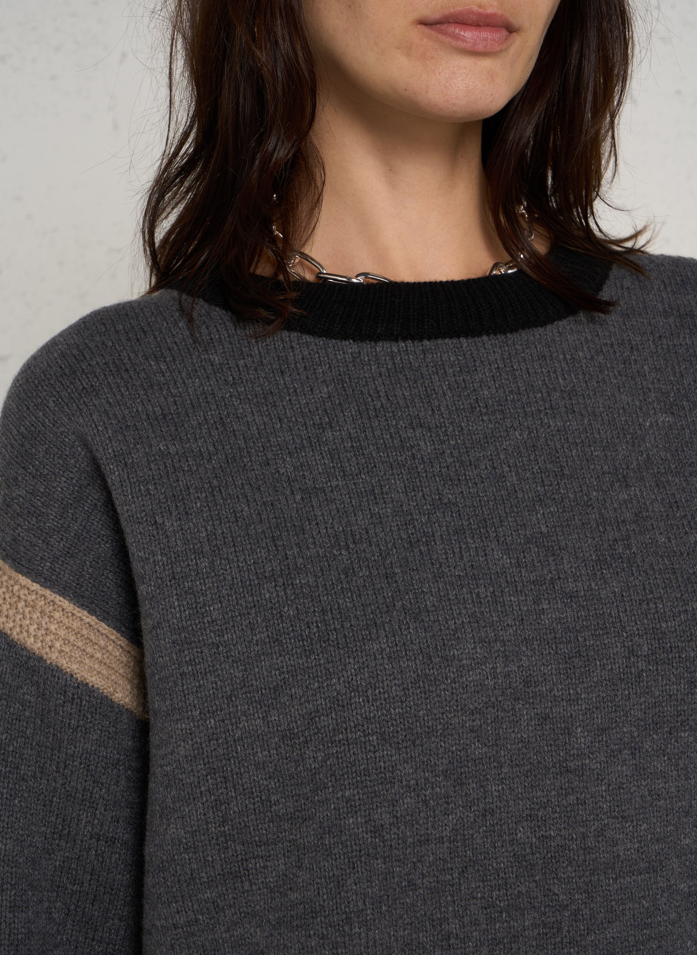 Pull ample en laine ava MAISON 123 Gris