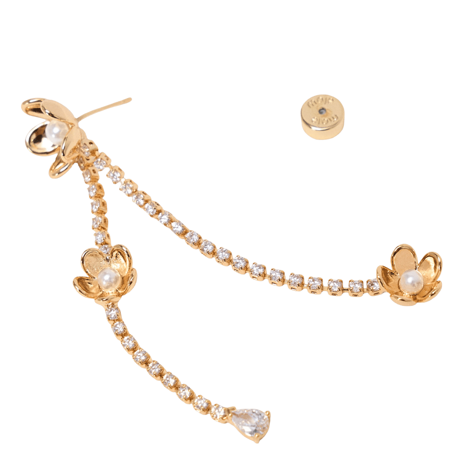 Boucles d'oreilles en laiton MAJE Doré