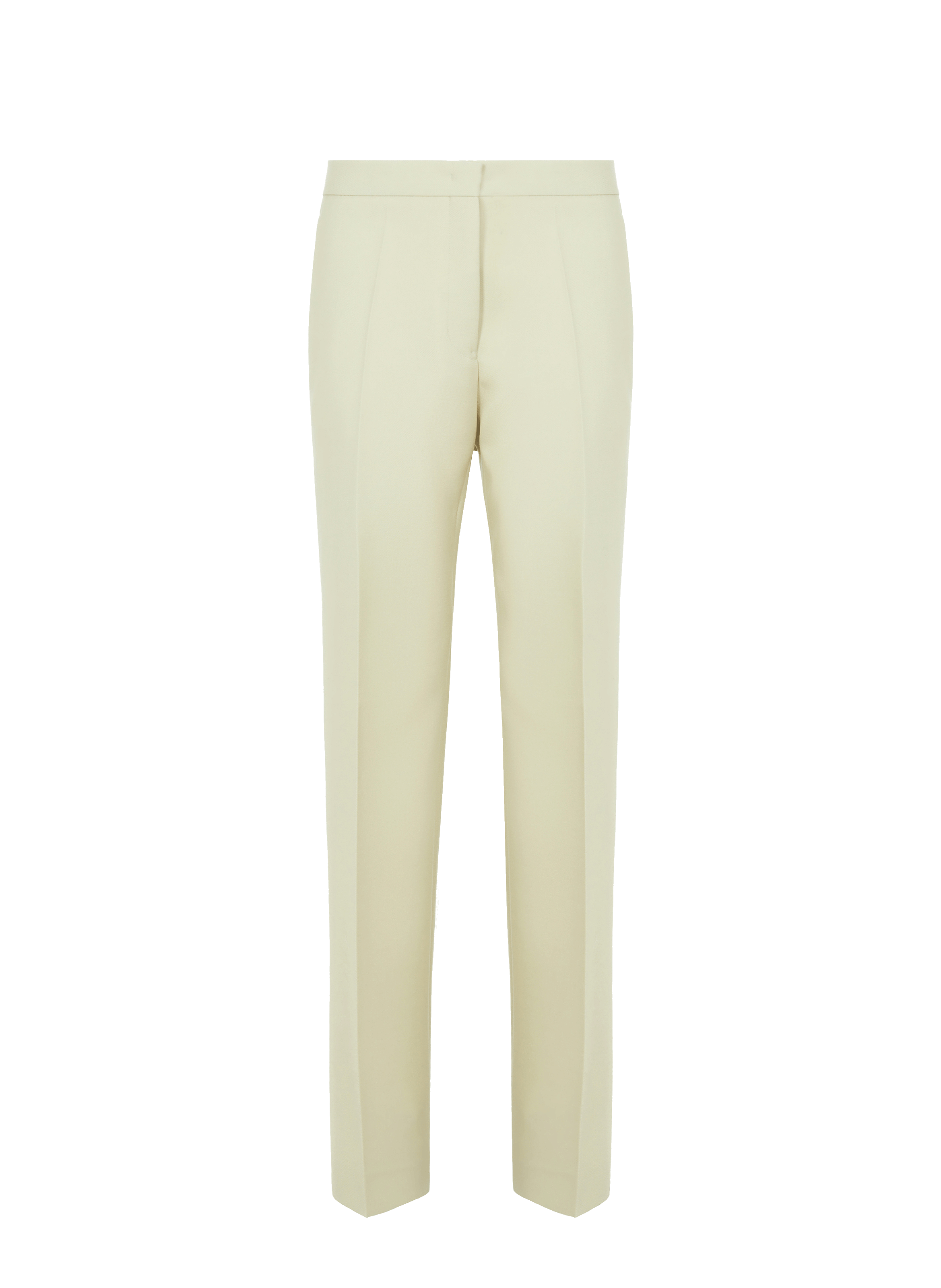 Pantalon droit en sergé de laine