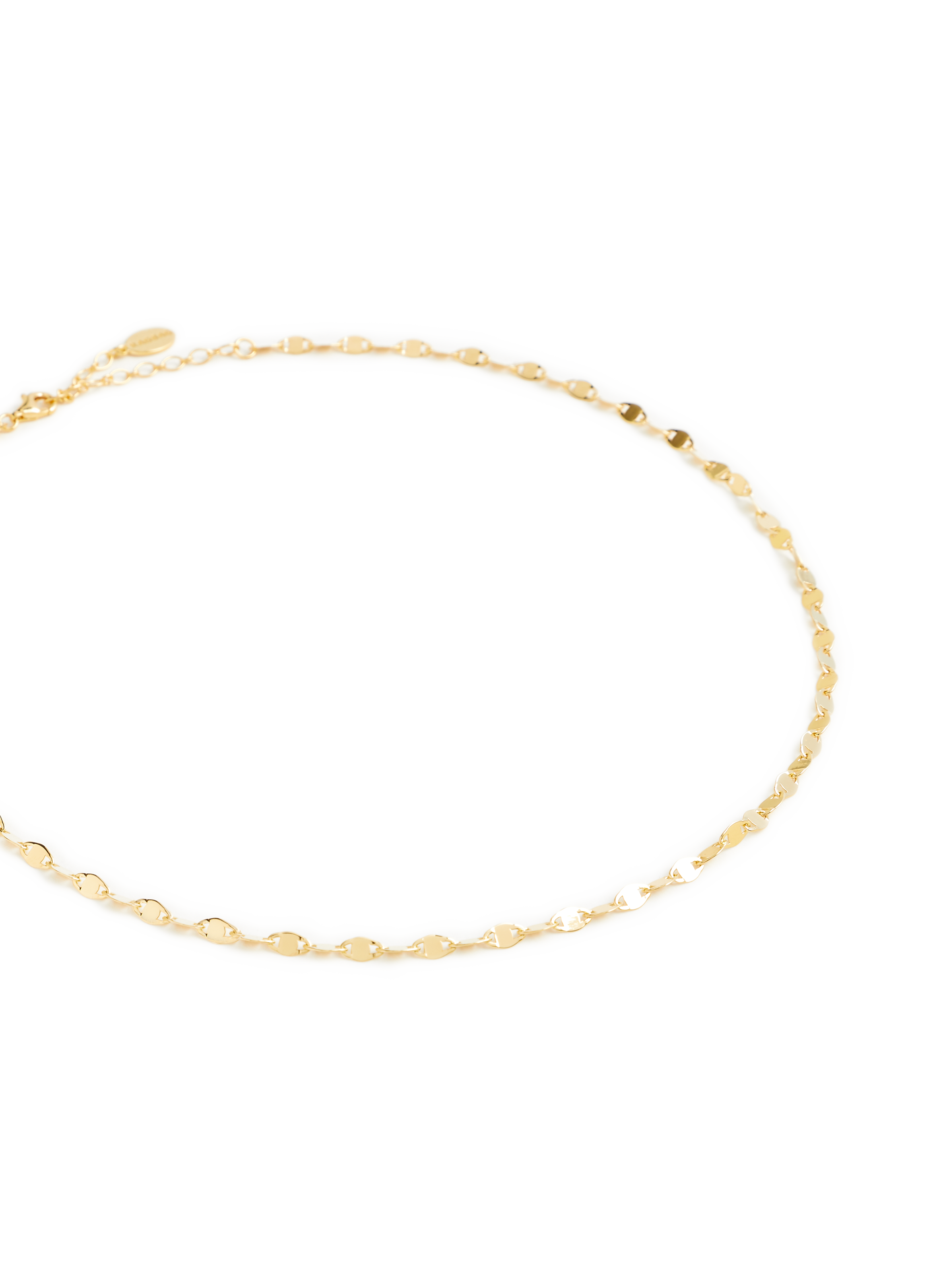 Choker en argent plaqué or