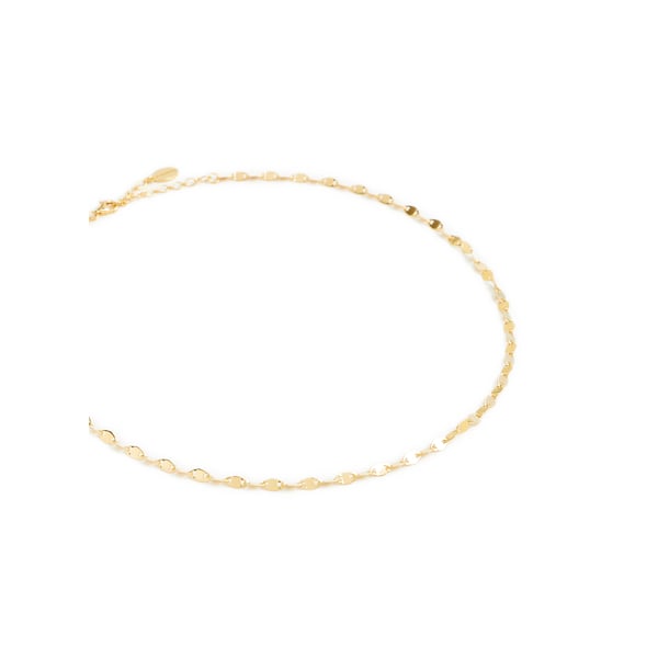 Choker en argent plaqué or