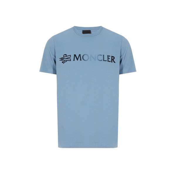Moncler Logo T-shirt In Blue