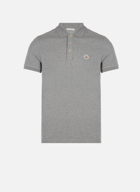Gray cotton Polo shirtMONCLER 