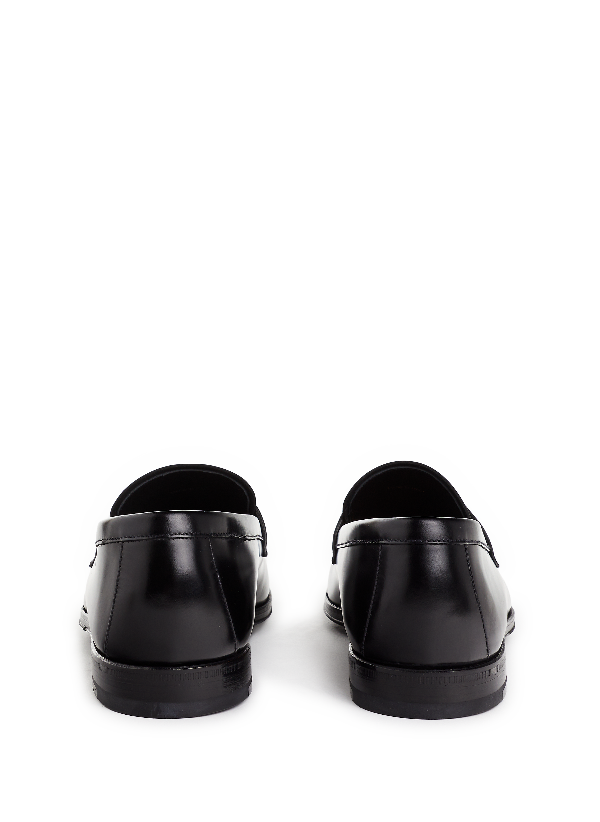 Mocassins en cuir PRADA Noir
