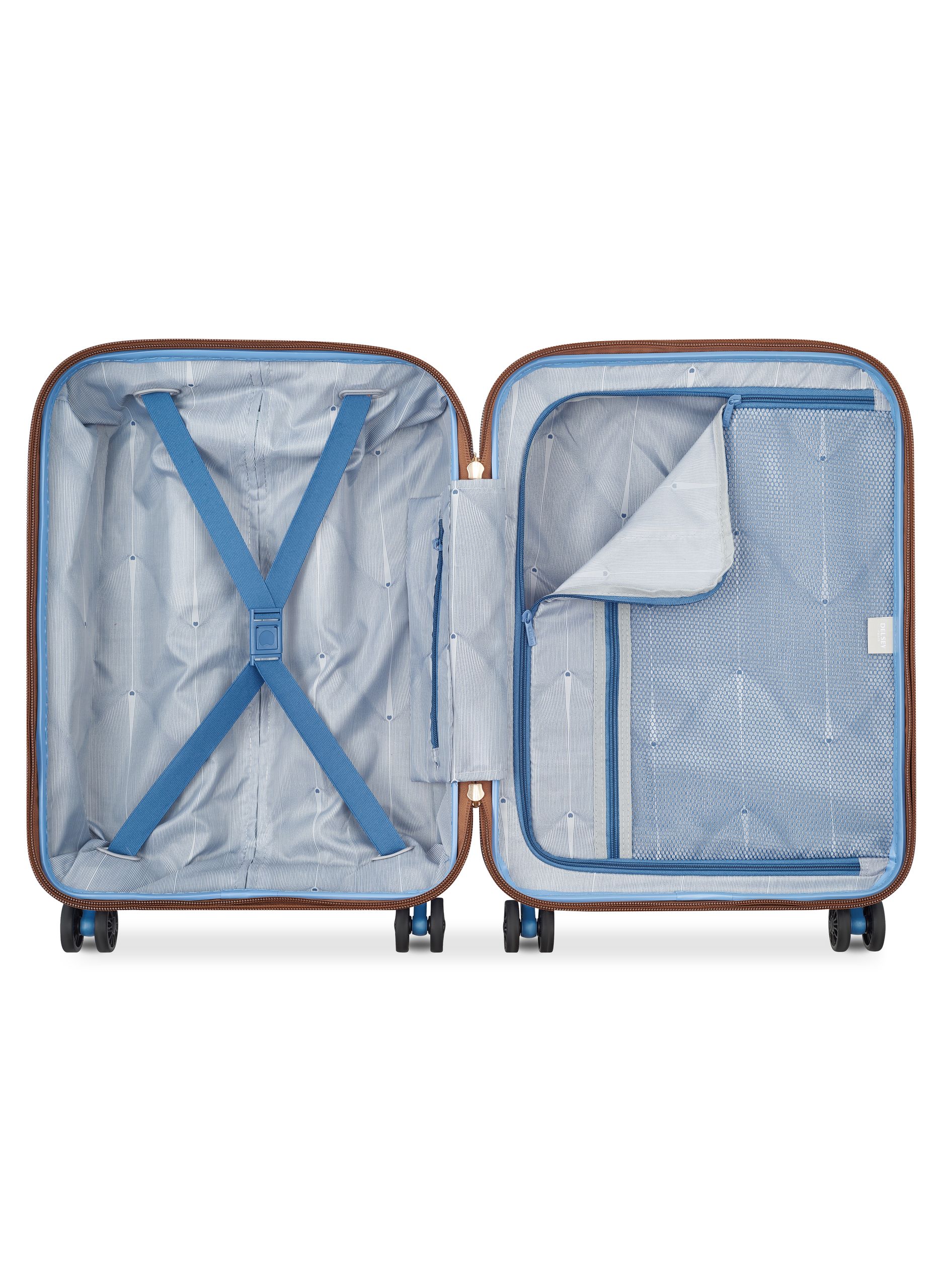 Valise cabine rigide taille s - freestyle DELSEY PARIS Bleu