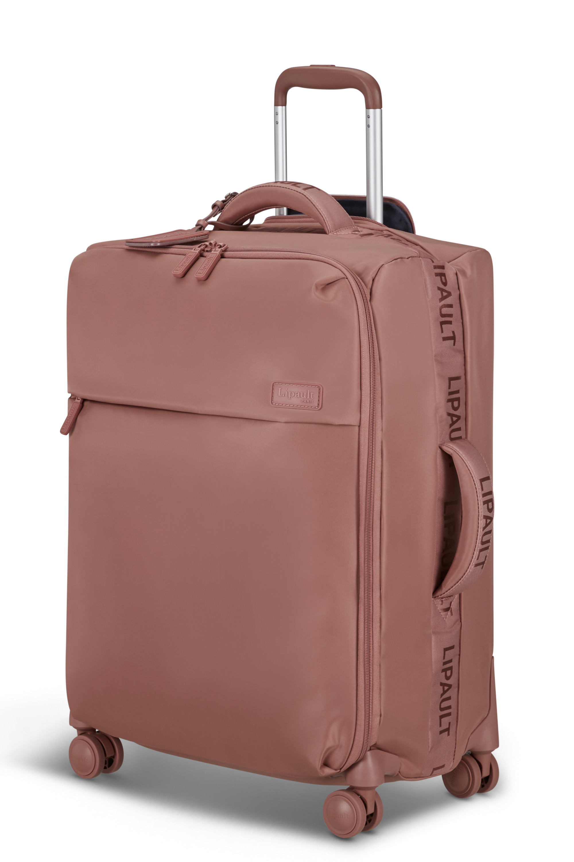 Plume valise 4 roues taille m LIPAULT PARIS Rose