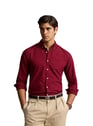 Bleached denim Shirt | Red by POLO RALPH LAUREN POLO RALPH LAUREN Bleached denim Shirt | Red