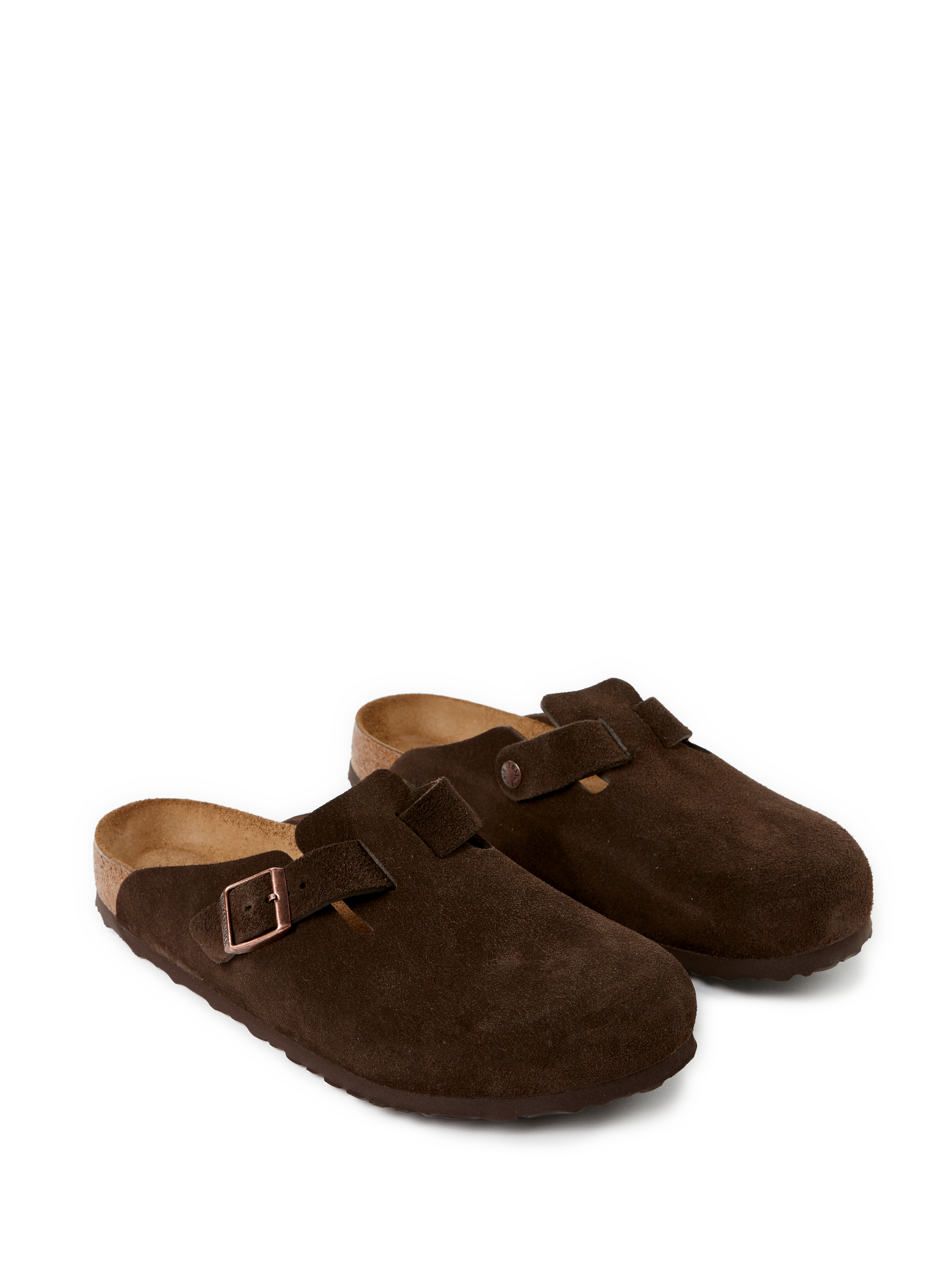 Boston BS suede leather mules BIRKENSTOCK Brown