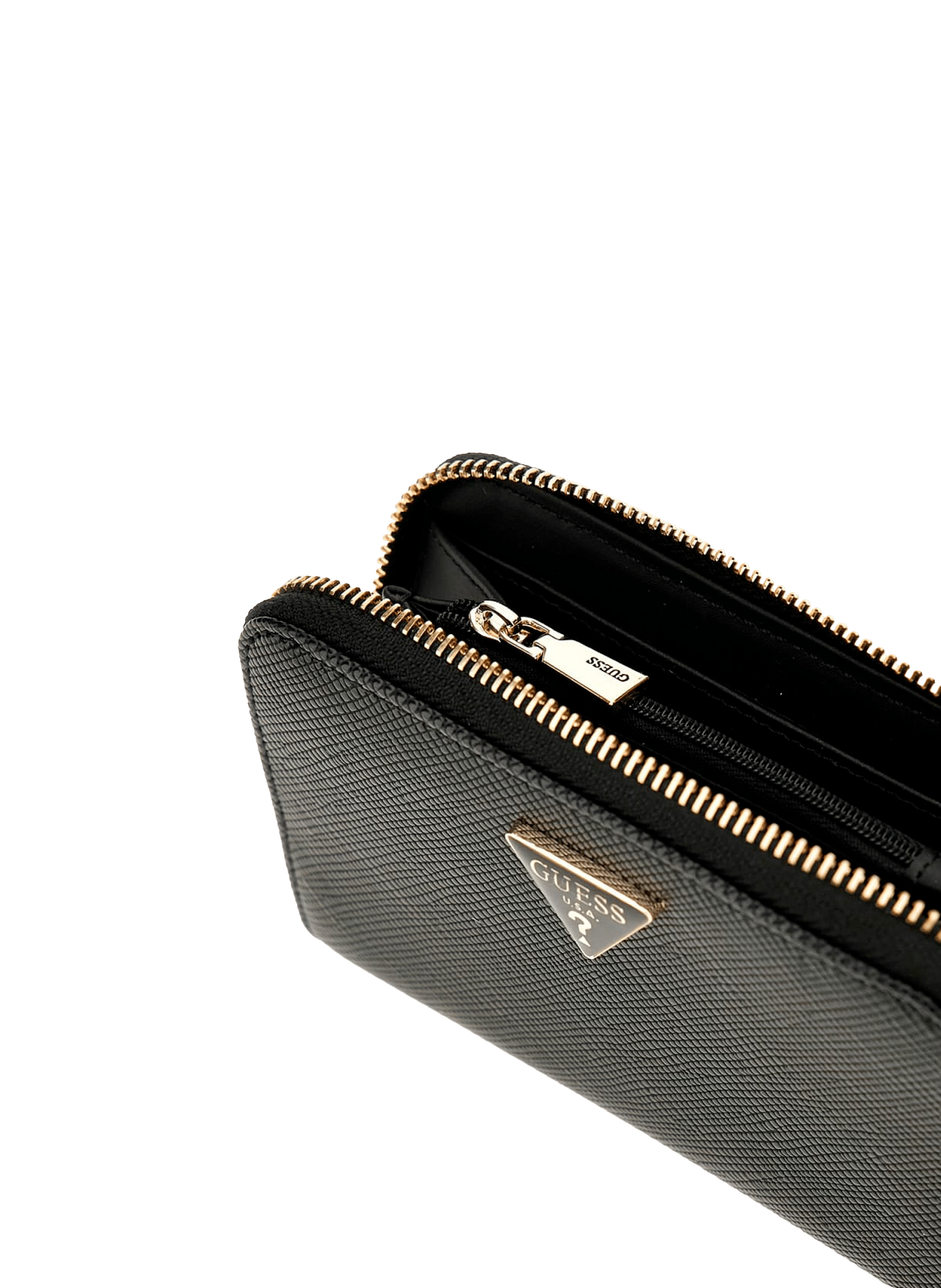 Portefeuille Rosalba saffiano GUESS Noir