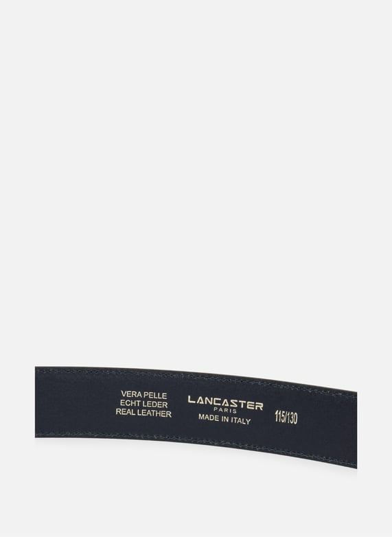 Ceinture - ceinture cuir lisse homme | Bleu by LANCASTER Ceinture - ceinture cuir lisse homme Bleu