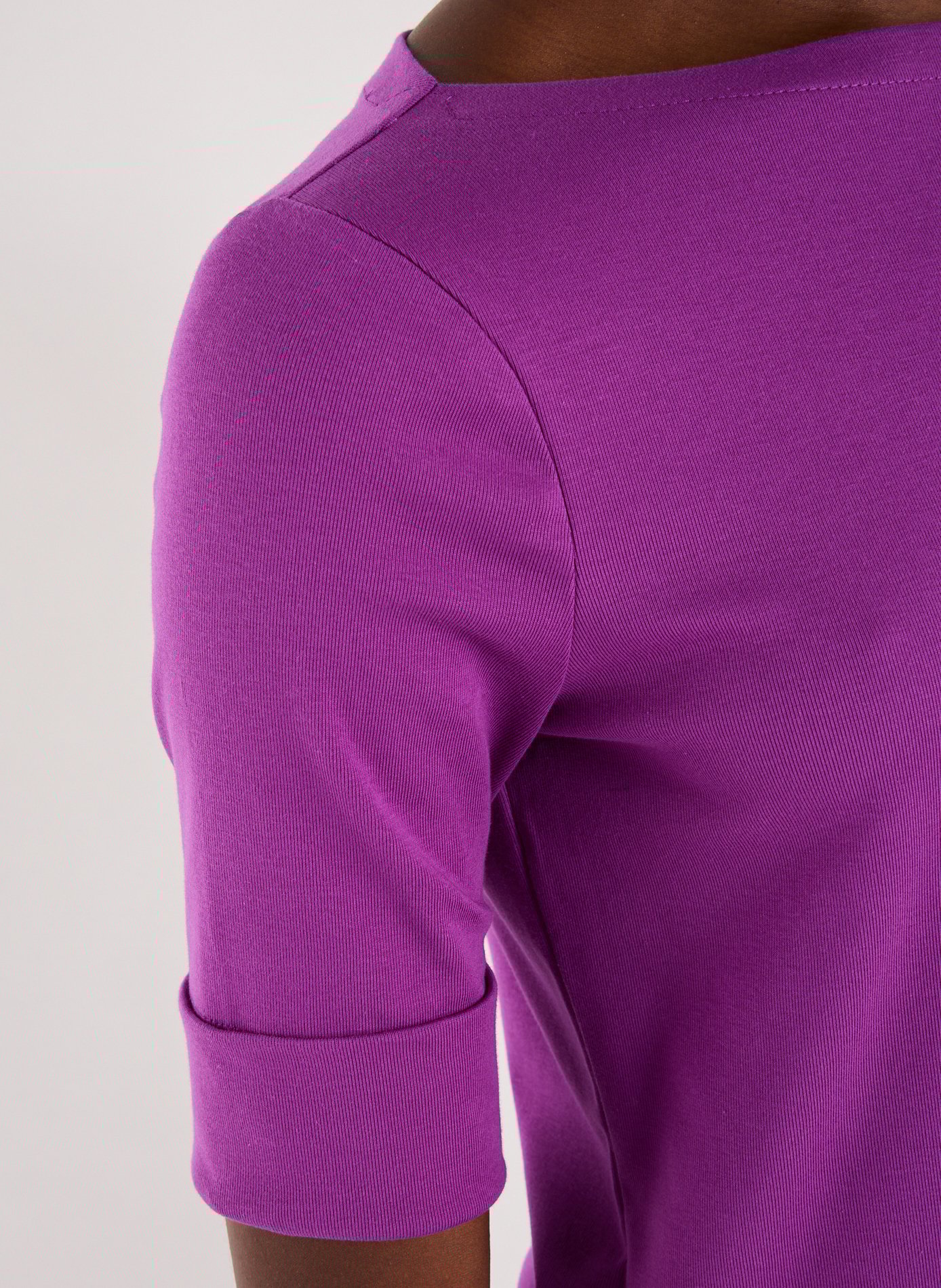 T-shirt en coton mélangé LAUREN Violet