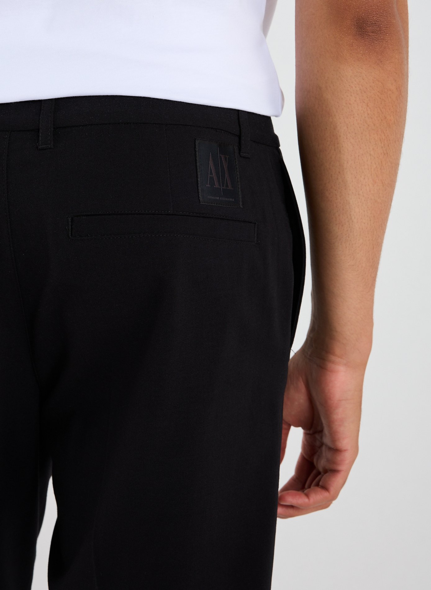 Straight chino trousers ARMANI EXCHANGE Black