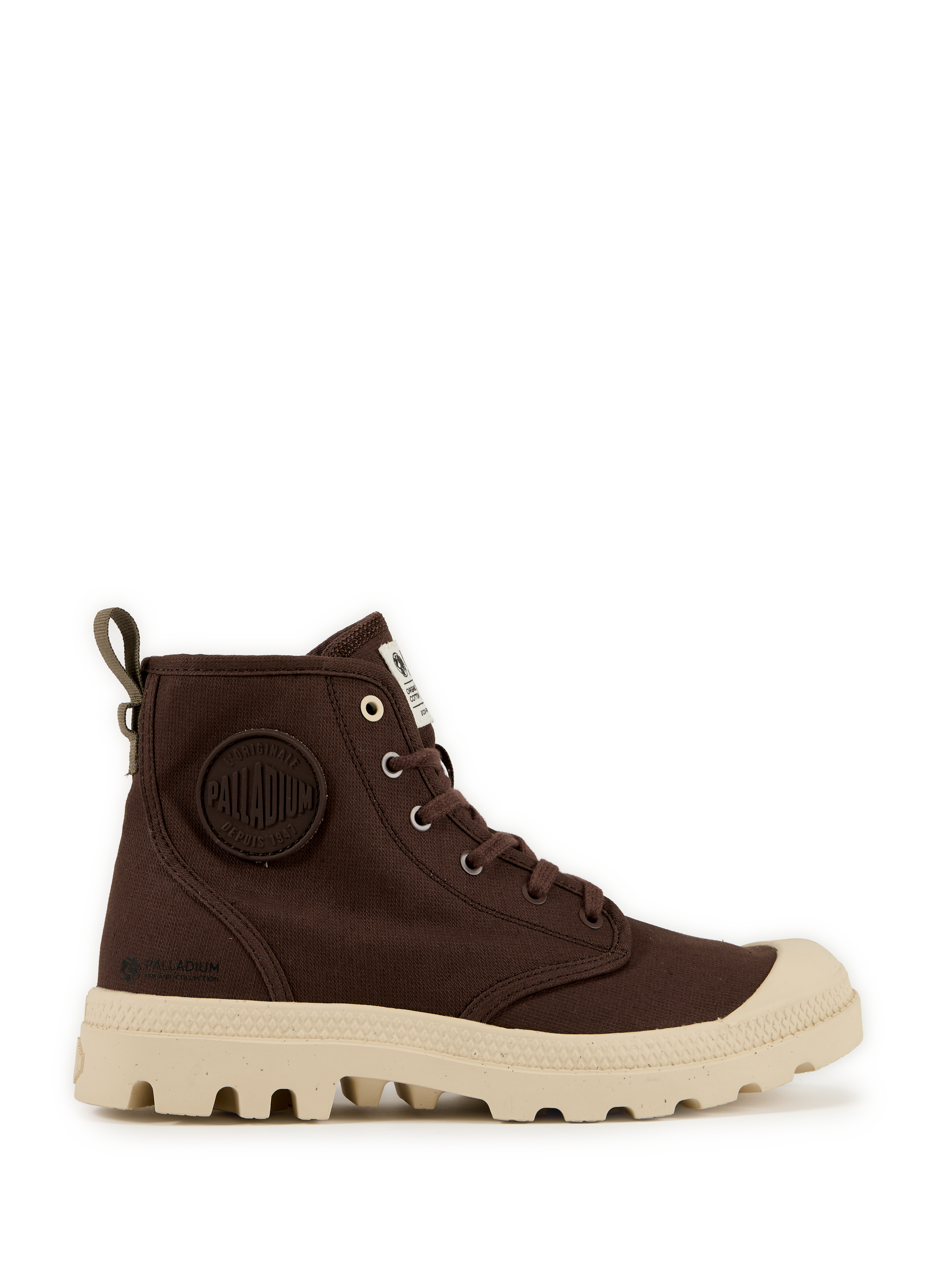 PALLADIUM Pampa cotton ankle boots Brown