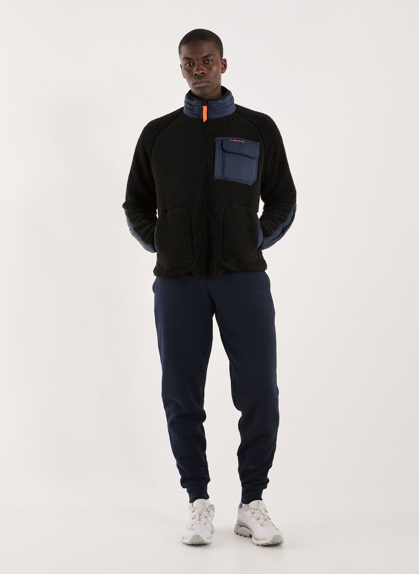 Pantalon de survêtement en coton mélangé GERTRUDE ET GASTON Bleu