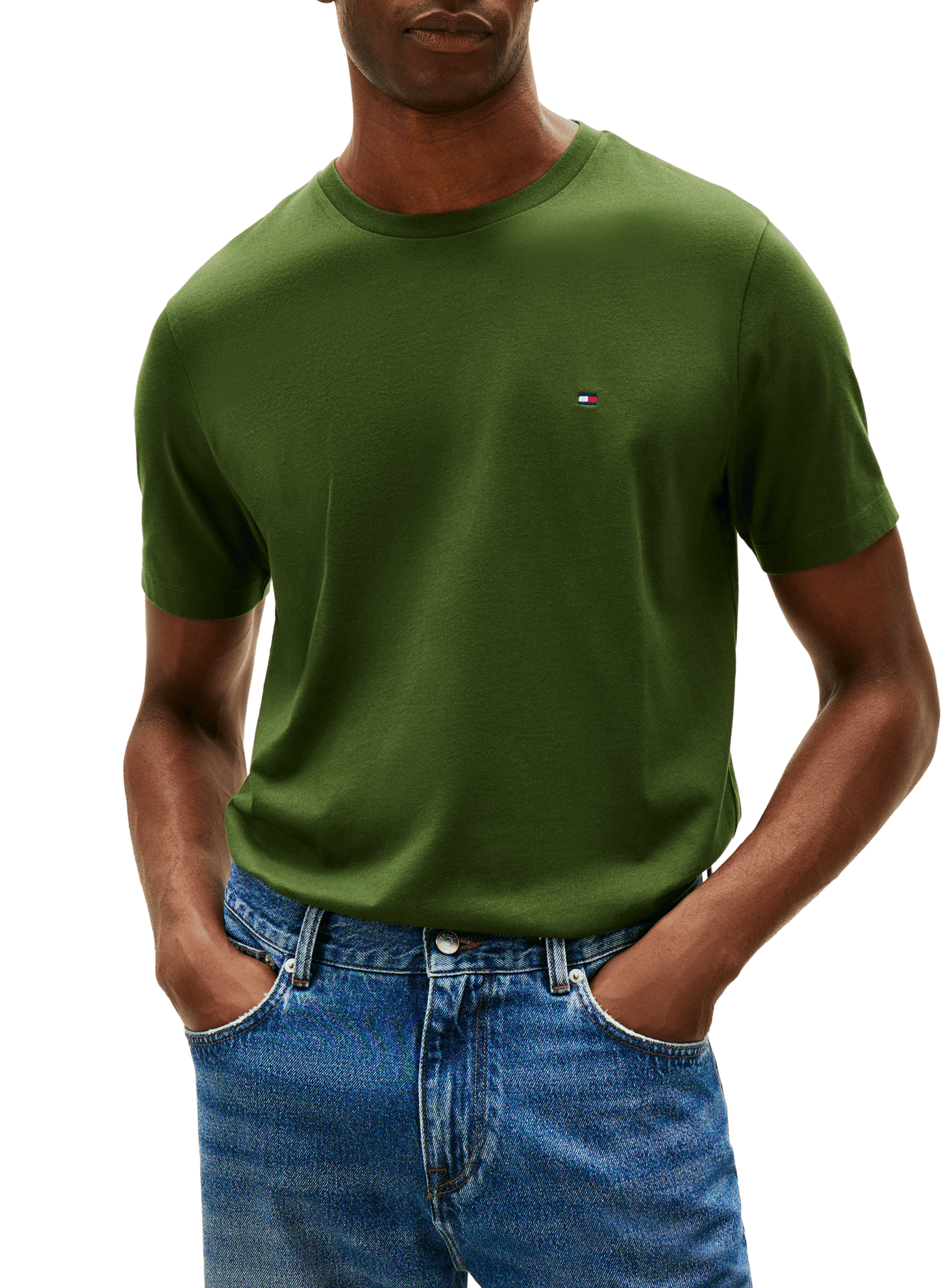 TOMMY HILFIGER T-shirt en coton Vert