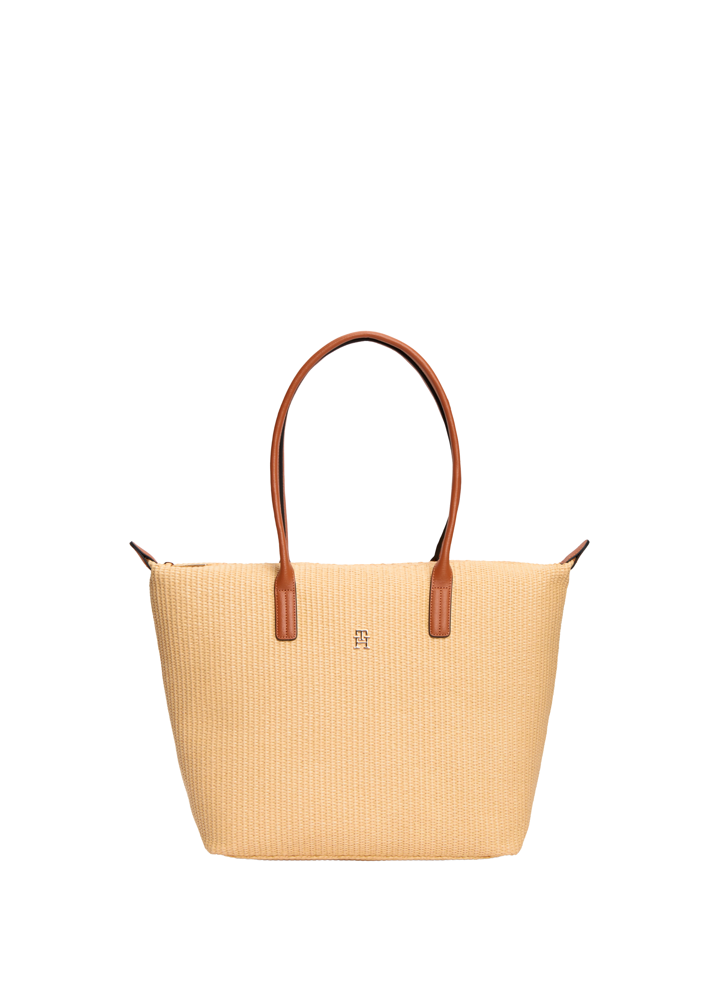 Sac épaule tressé TOMMY HILFIGER Marron