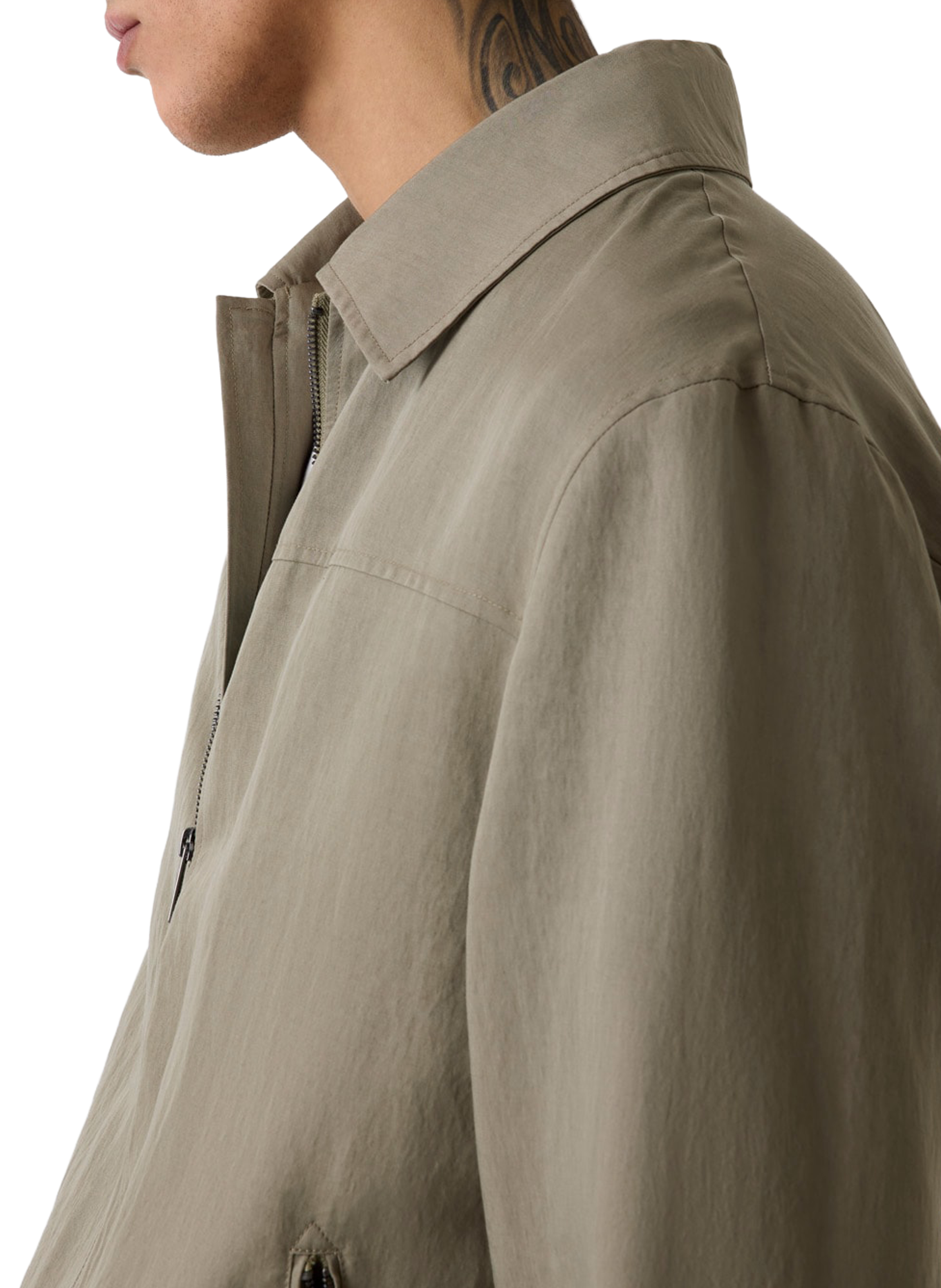 Straight jacket with classic collar GUESS Green